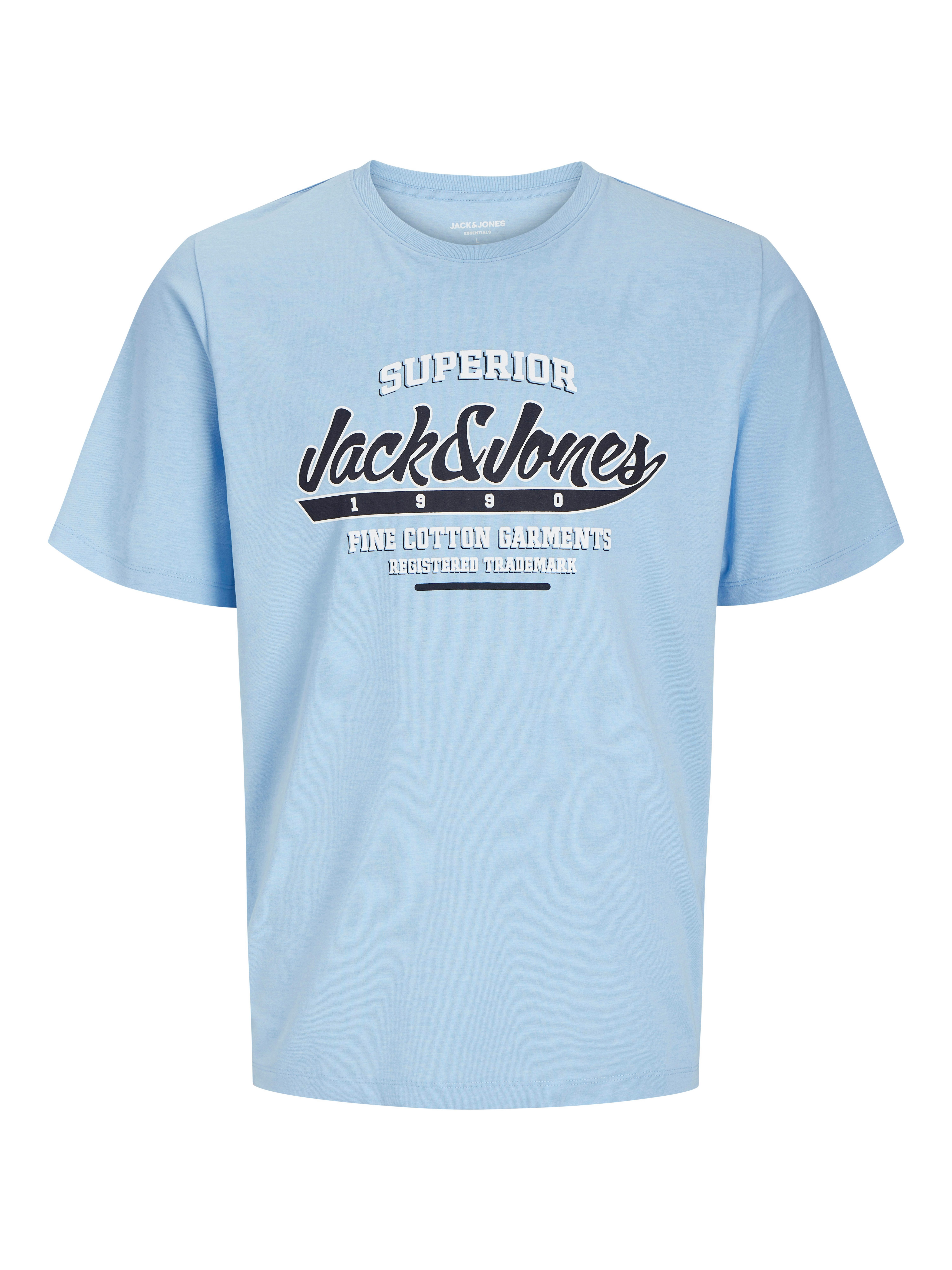 Jack & Jones Shirt met ronde hals JJELOGO TEE SS O-NECK 2 COL SS25 3PK MP (set, 3-delig)