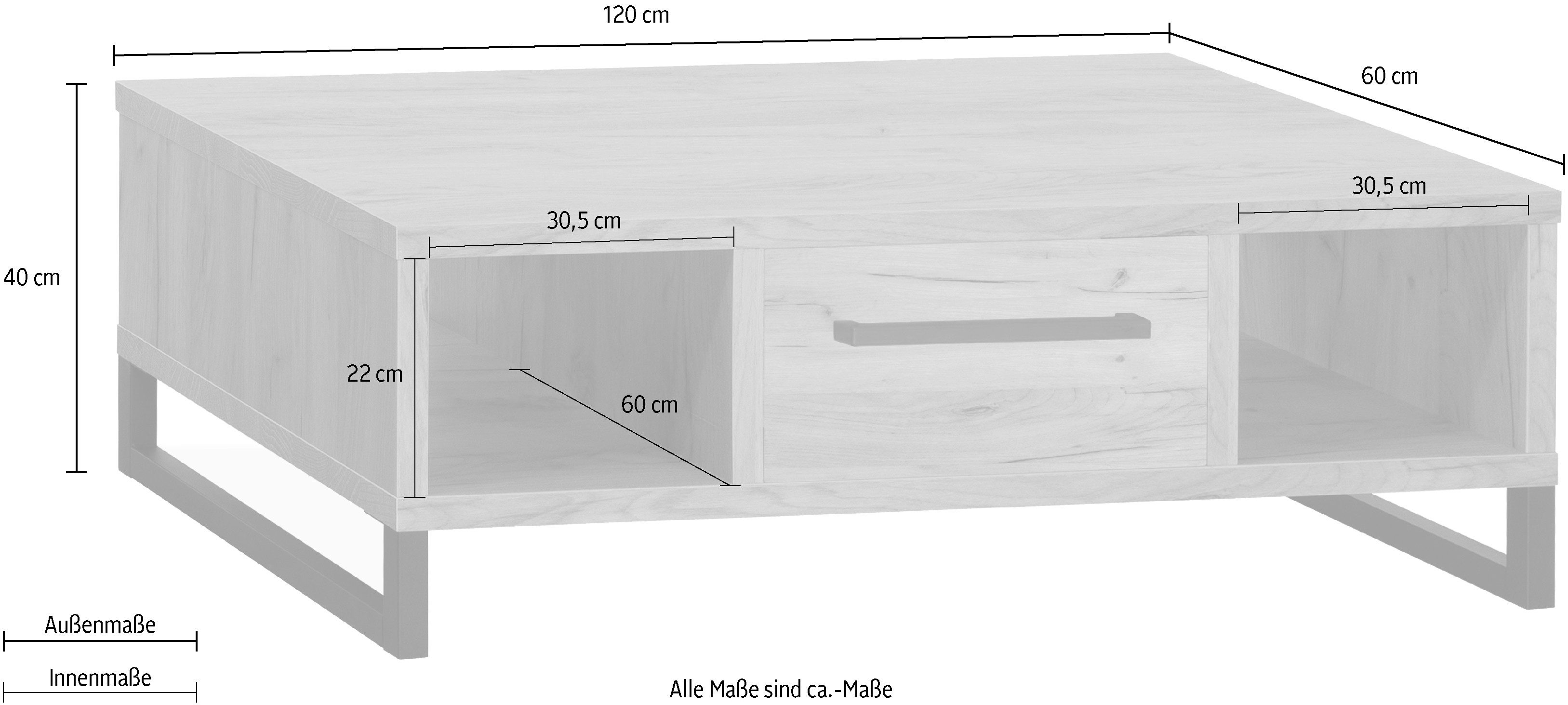 OMG Design Salontafel Ronda Ovaal met metalen frame (1 stuk)