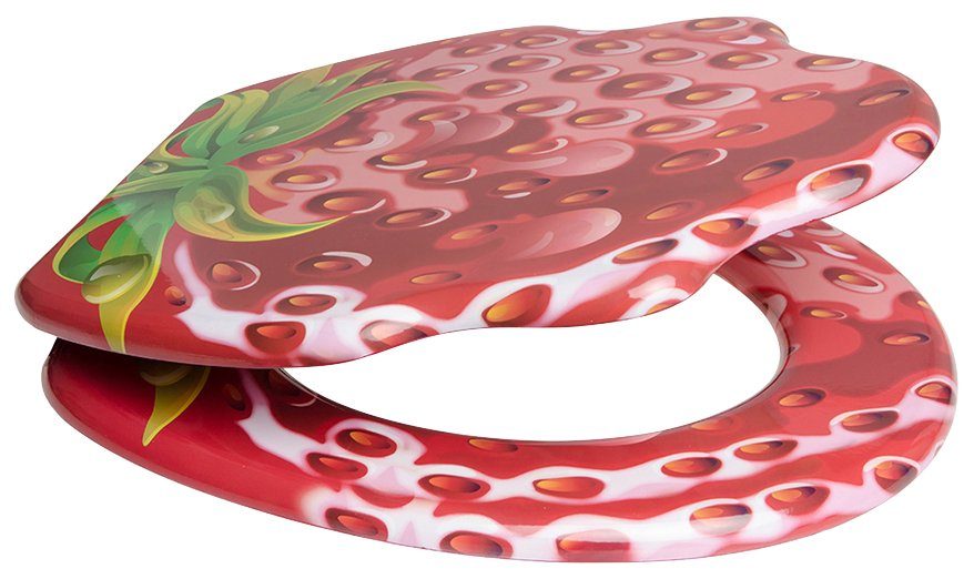 Sanilo Toiletzitting Strawberry met soft-closemechanisme