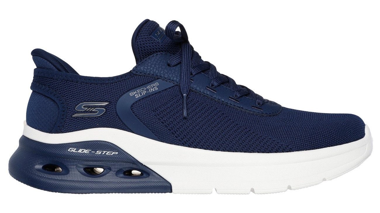 Skechers Slip-on sneakers BOBS ARC WAVES 2.0 , sneaker, slipper, vrijetijdsschoen in comfortbreedte g (= breed)