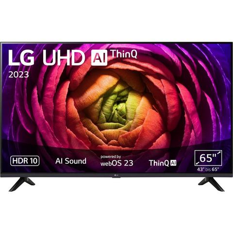 LG Electronics 4K Smart UHD TV UR73 LCD-TV 165.1 cm 65 inch Energielabel G (A G) UHD, Smart TV, WiFi