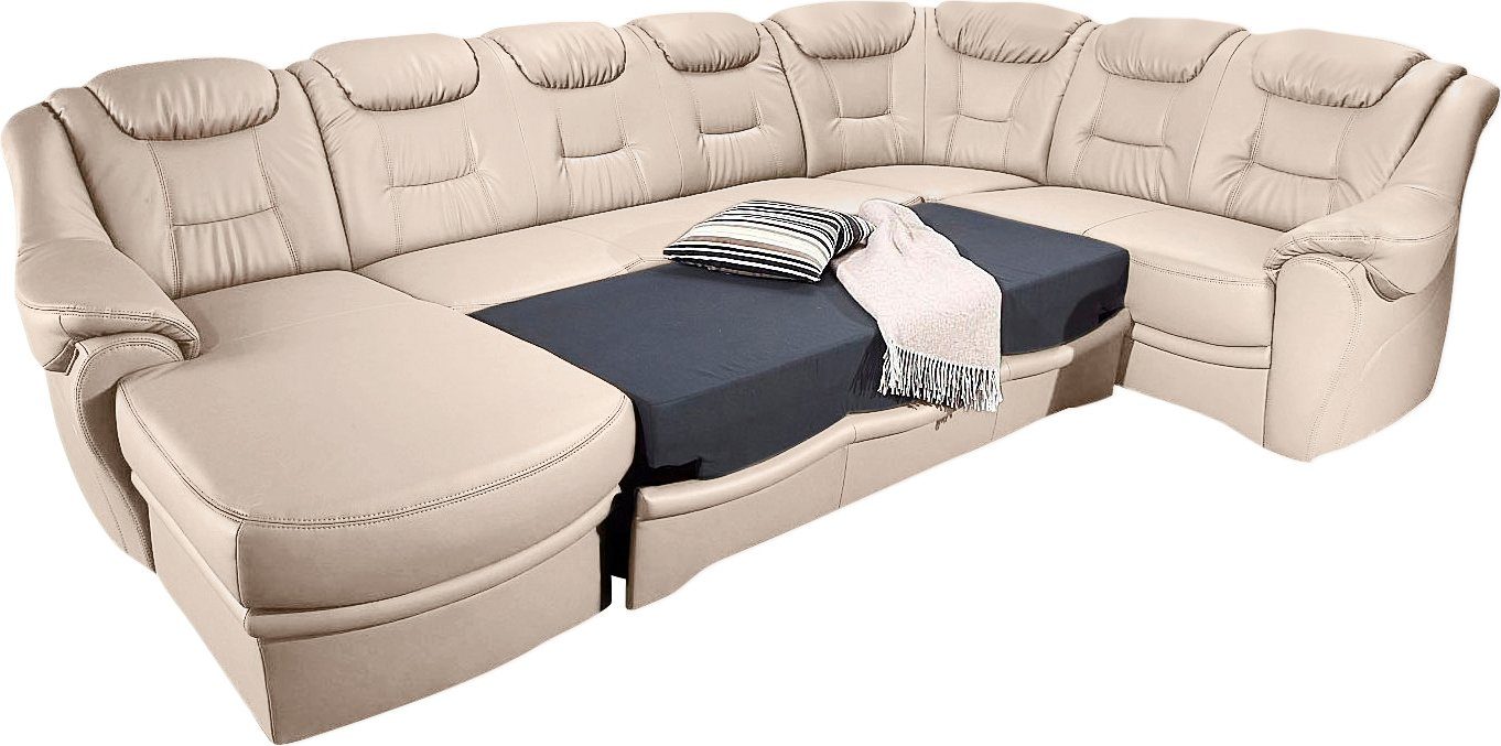 sit&more Zithoek Bellevue U-vorm optioneel met slaapfunctie