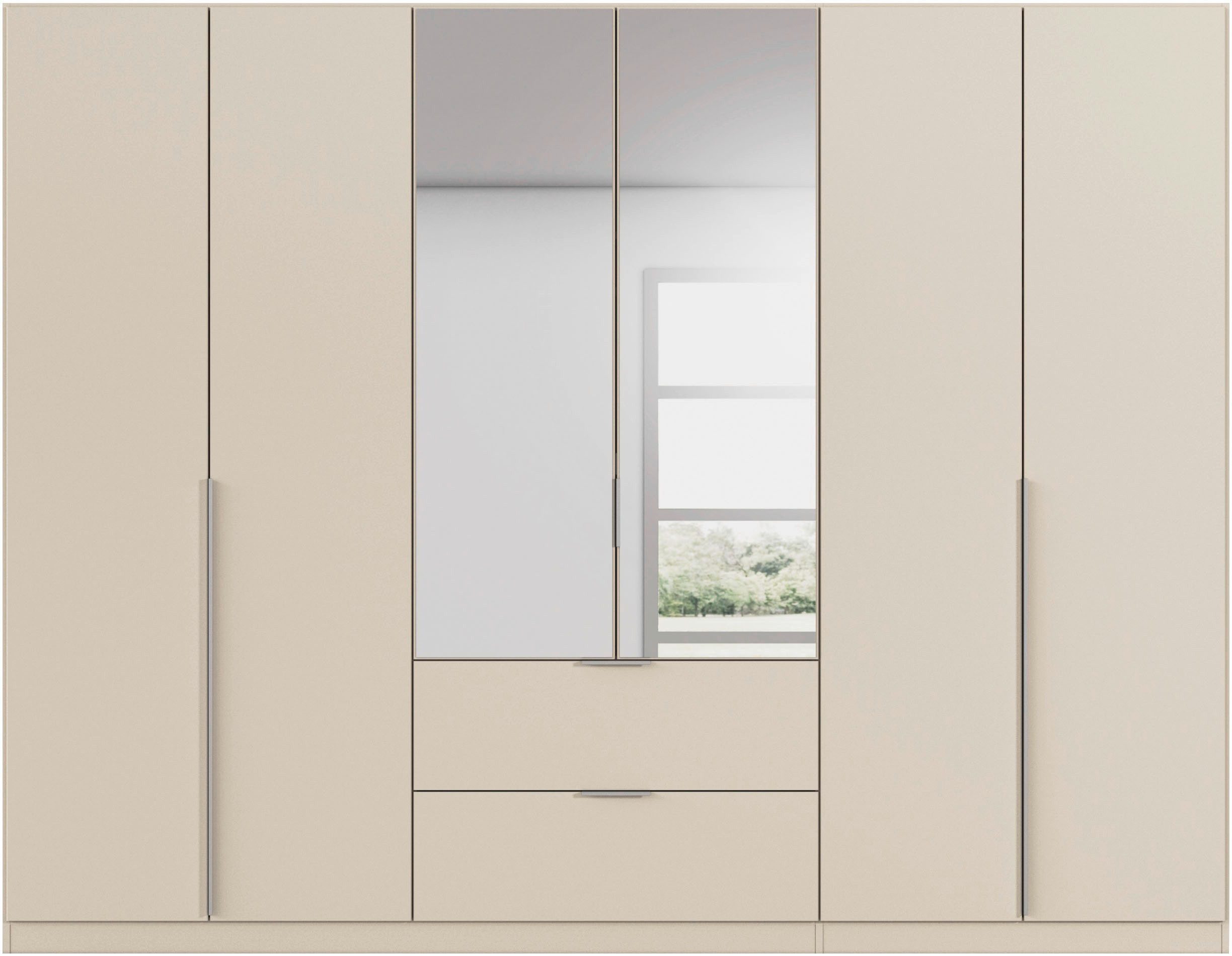 rauch Draaideurkast Kledingkast kast garderobe AGORDO met decor- of hoogglansfront