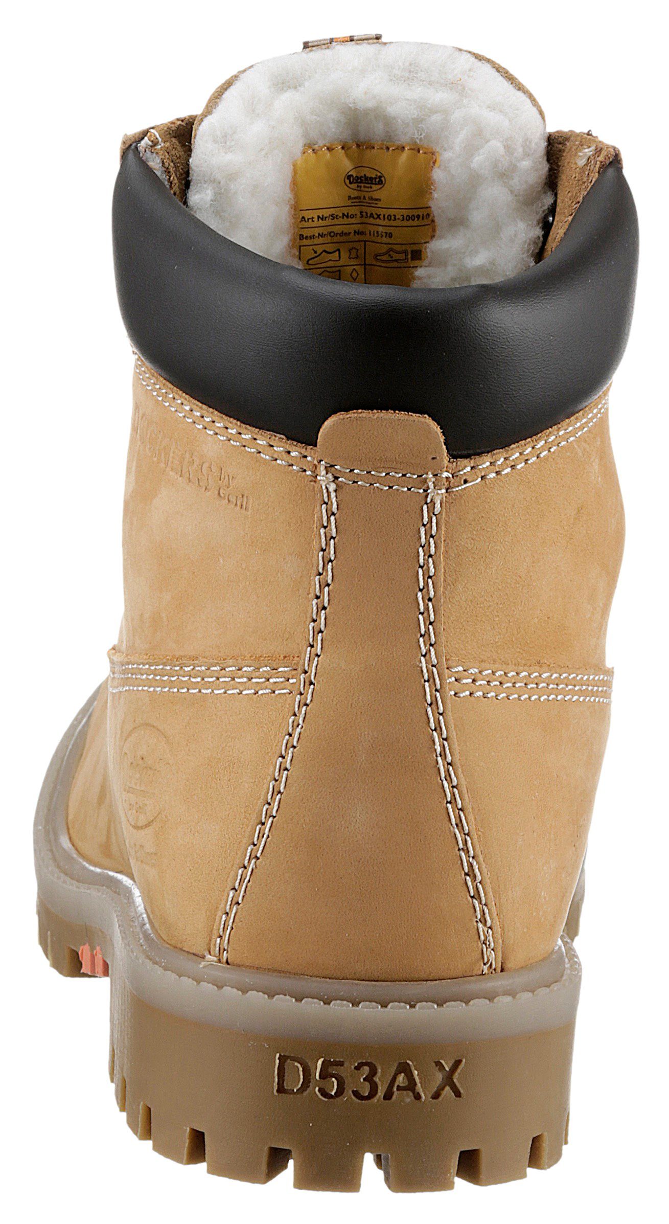 Dockers by Gerli Winterlaarzen Werkschoenen, veterschoenen met blokhak