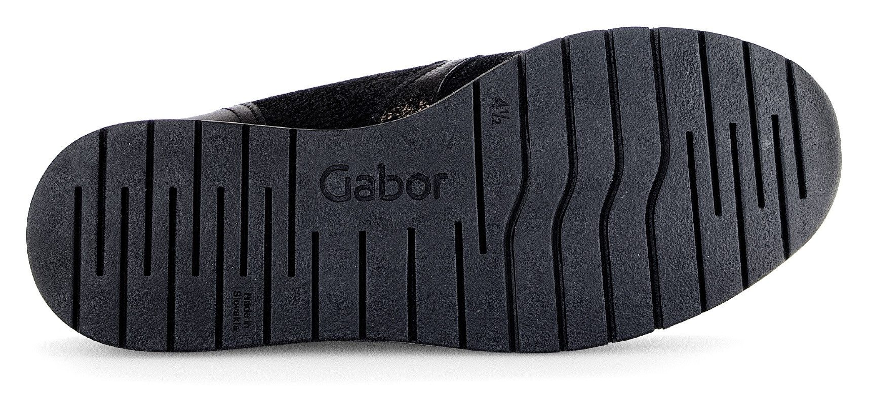 Gabor Sneakers met sleehak Capri , comfortabele schoen, high-top sneaker, veterschoen, comfortabele breedte k (extra breed)
