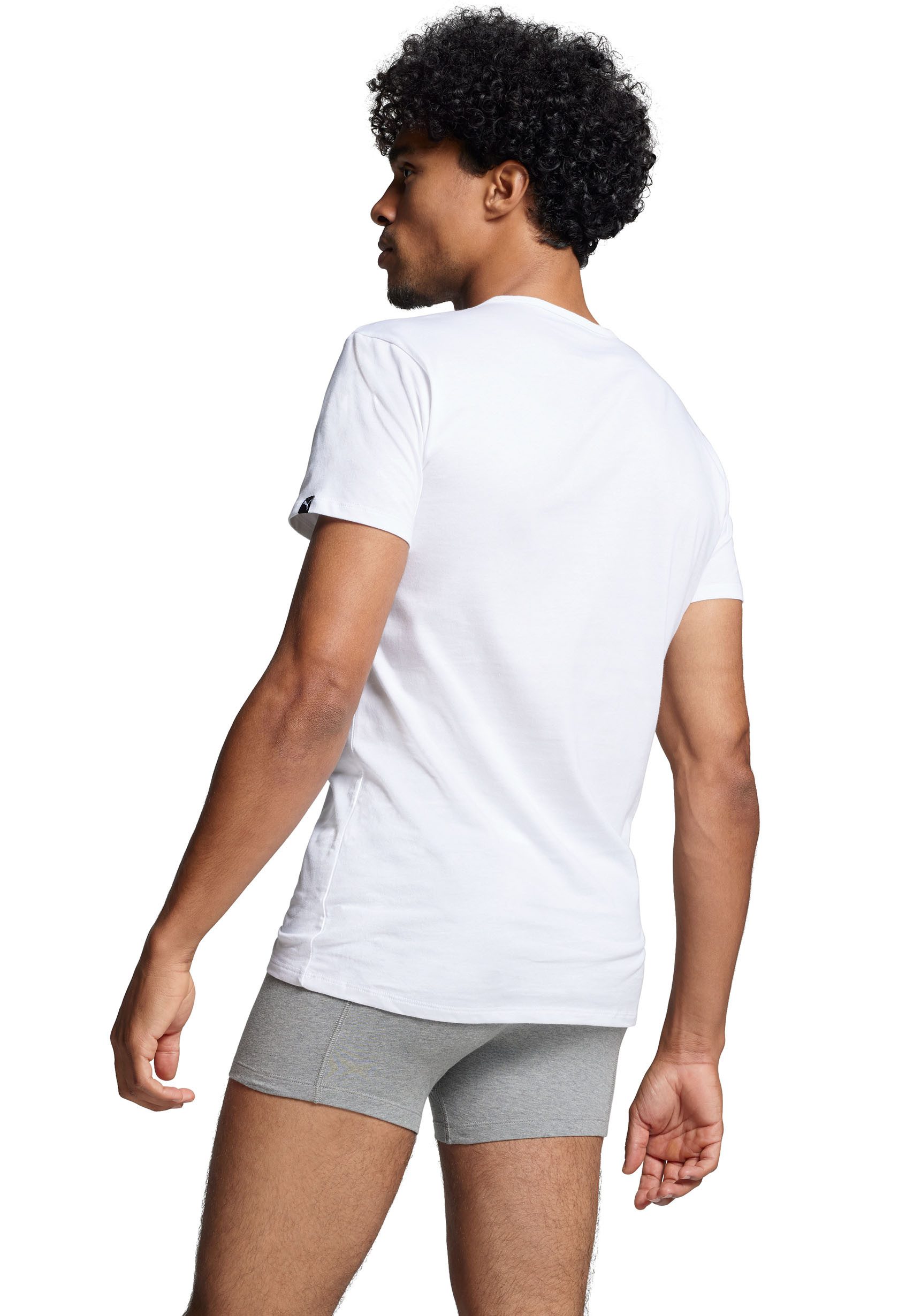 PUMA T-shirt PUMA BASIC 2P V-NECK TEE (Set van 2)