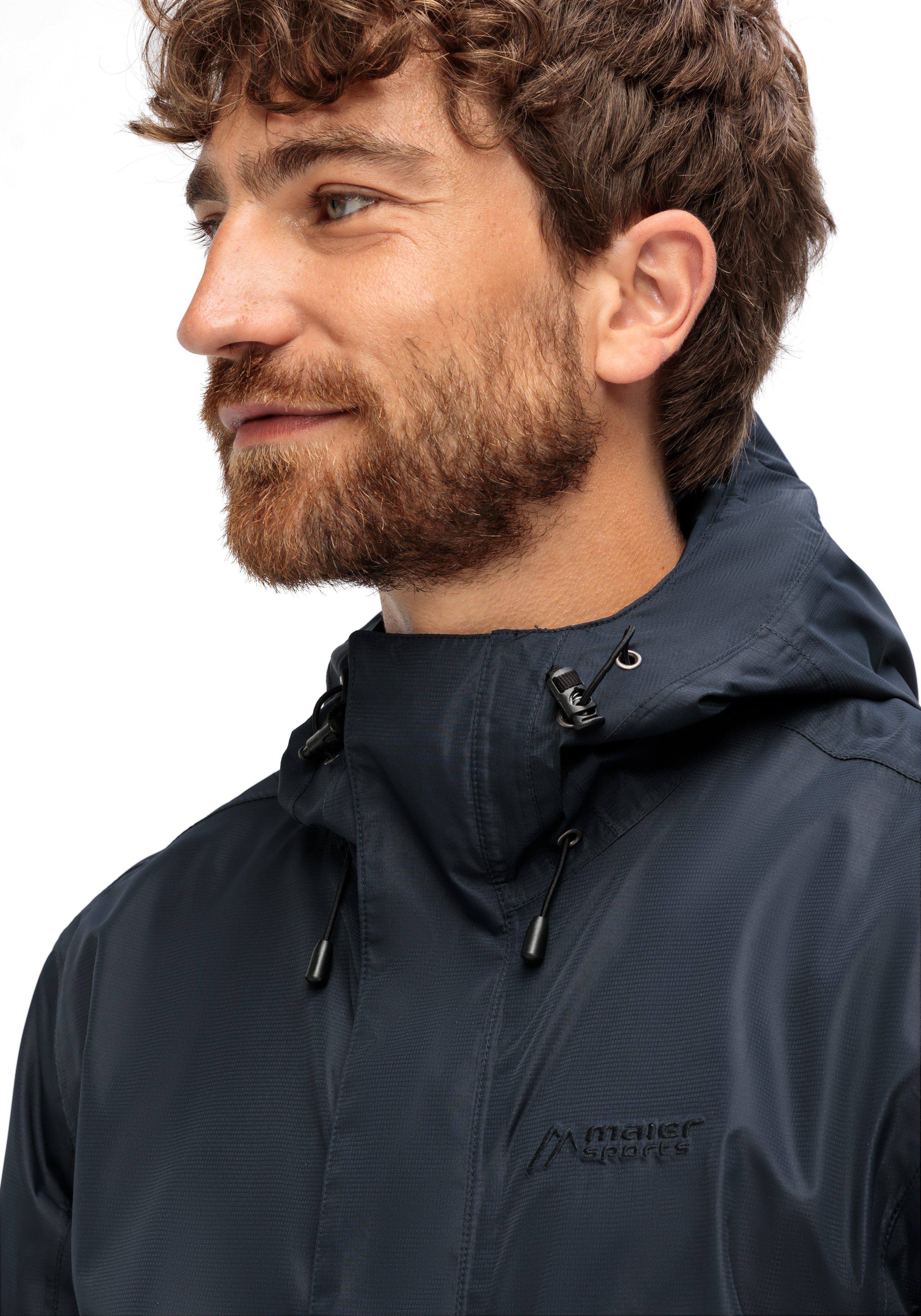 Maier Sports Outdoorjack Abbenstein M Heren jacke waterdicht, functionele jas met 2 buitenzakken + binnenzak