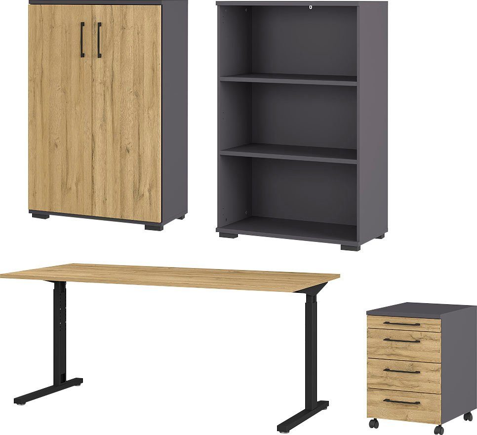 GERMANIA Set kantoormeubelen GW-Profi 3.0 (set) kantoorsets grijs