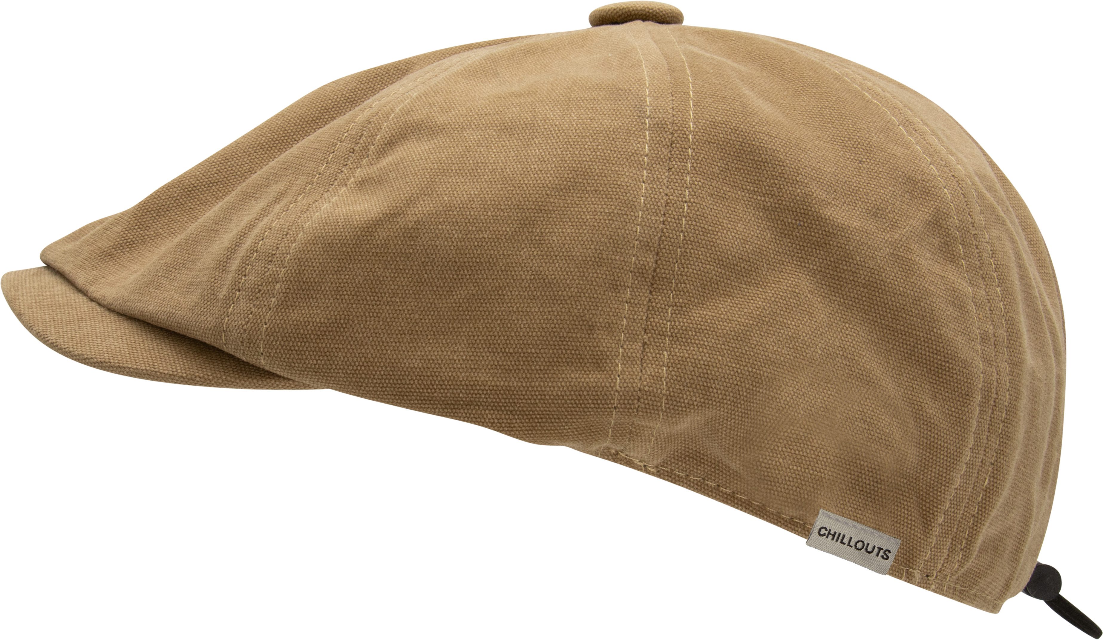 chillouts Flat cap Dartford Hat met cijfers borduursel-detail