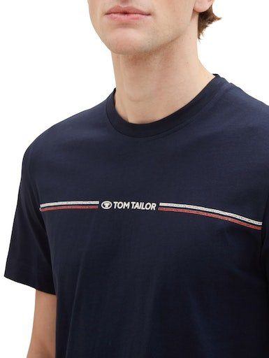 Tom Tailor T-shirt met logo-frontprint