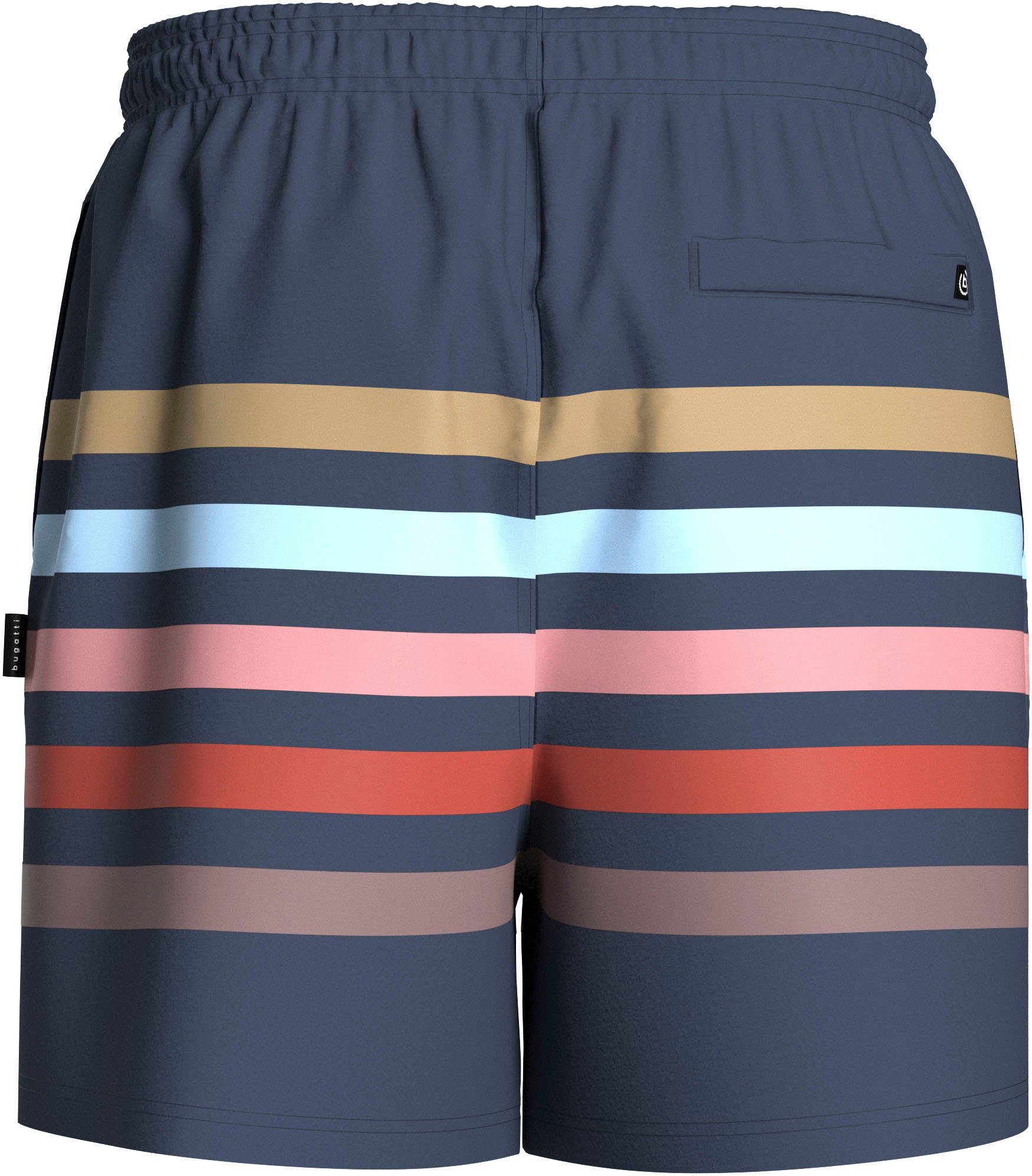 bugatti Zwemshort met merkopdruk op de koorden