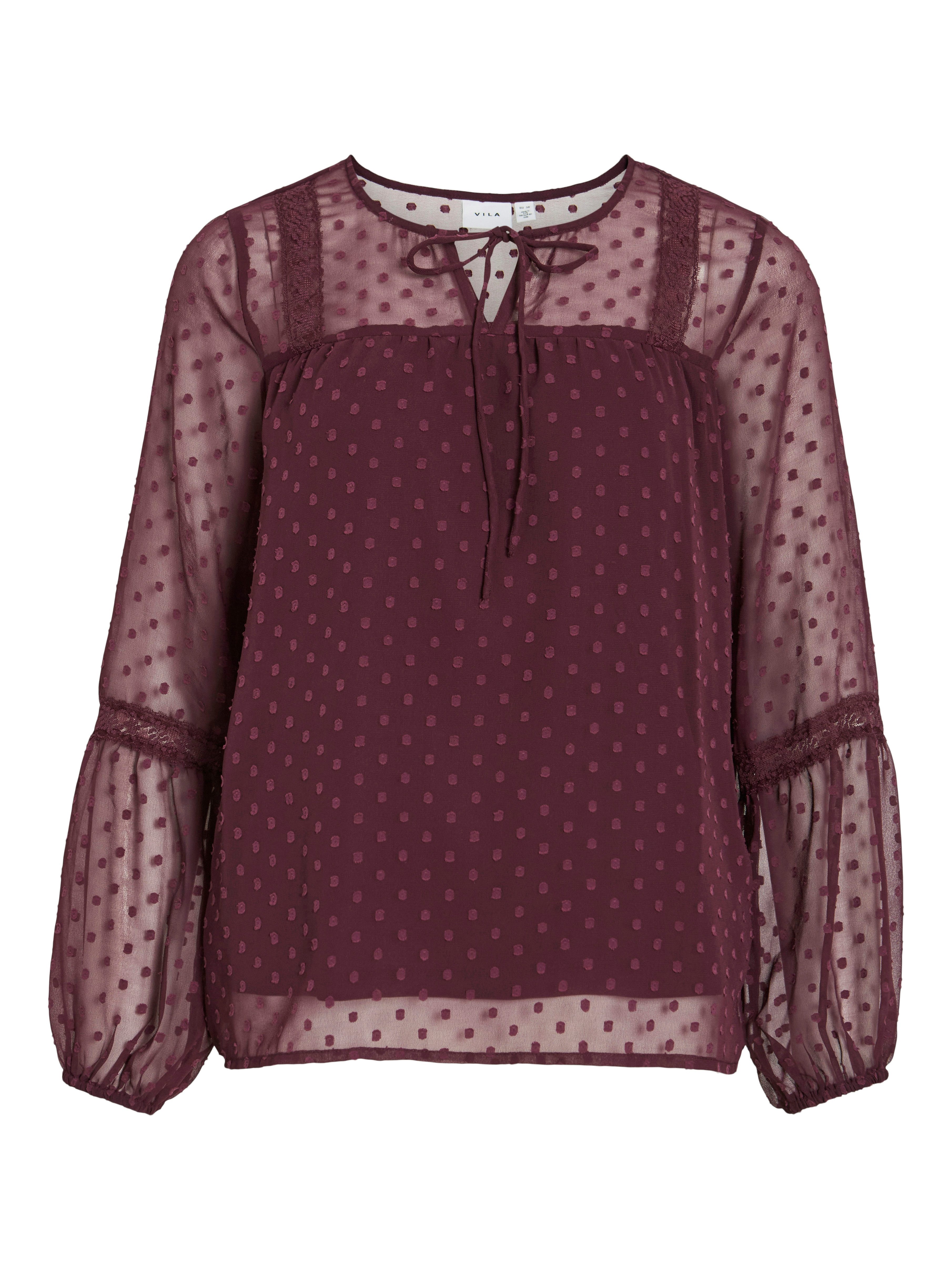 Vila Shirt VIEDEE L/S TOP - NOOS