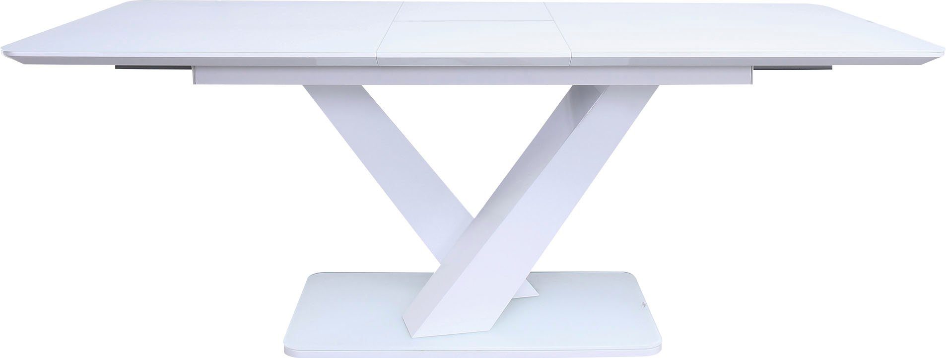 SalesFever Eettafel Glazen tafel uittrekbaar
