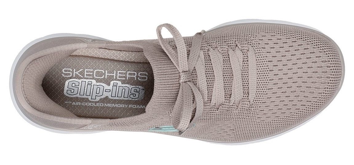 Skechers Slip-on sneakers SUMMITS-NEW DAILY , slippers, vrijetijdsschoen in vegan uitvoering