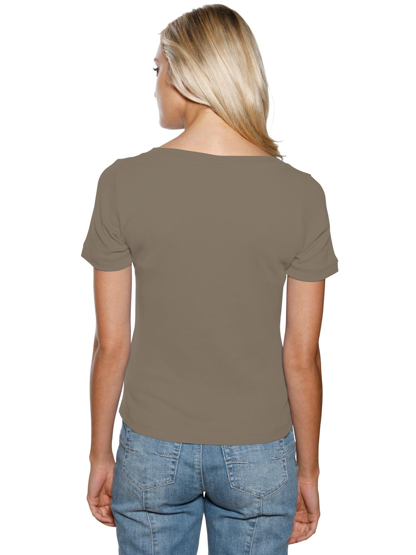 heine Shirt met korte mouwen Shirt met carréhals (1-delig)