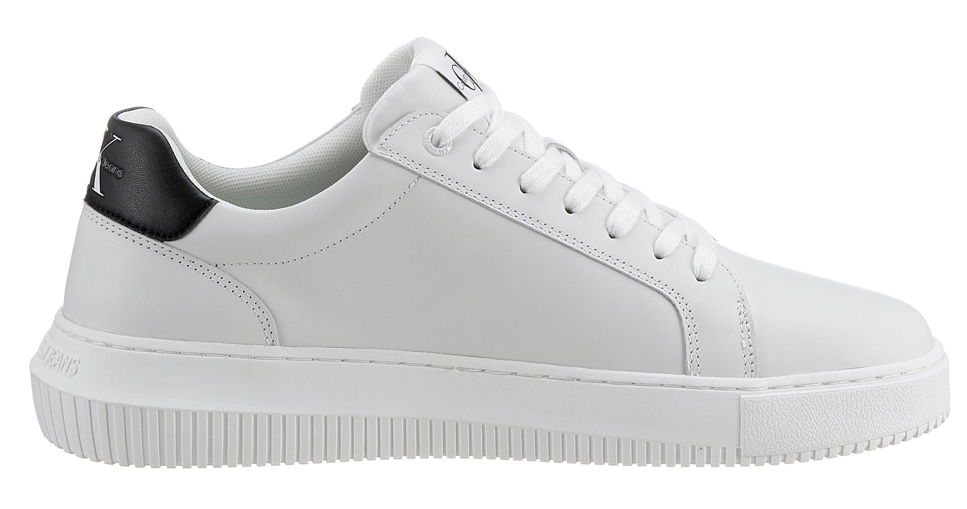 Calvin Klein Plateausneakers SEAMUS 20L vrijetijdsschoen, lage schoen, veterschoen met contrast bies