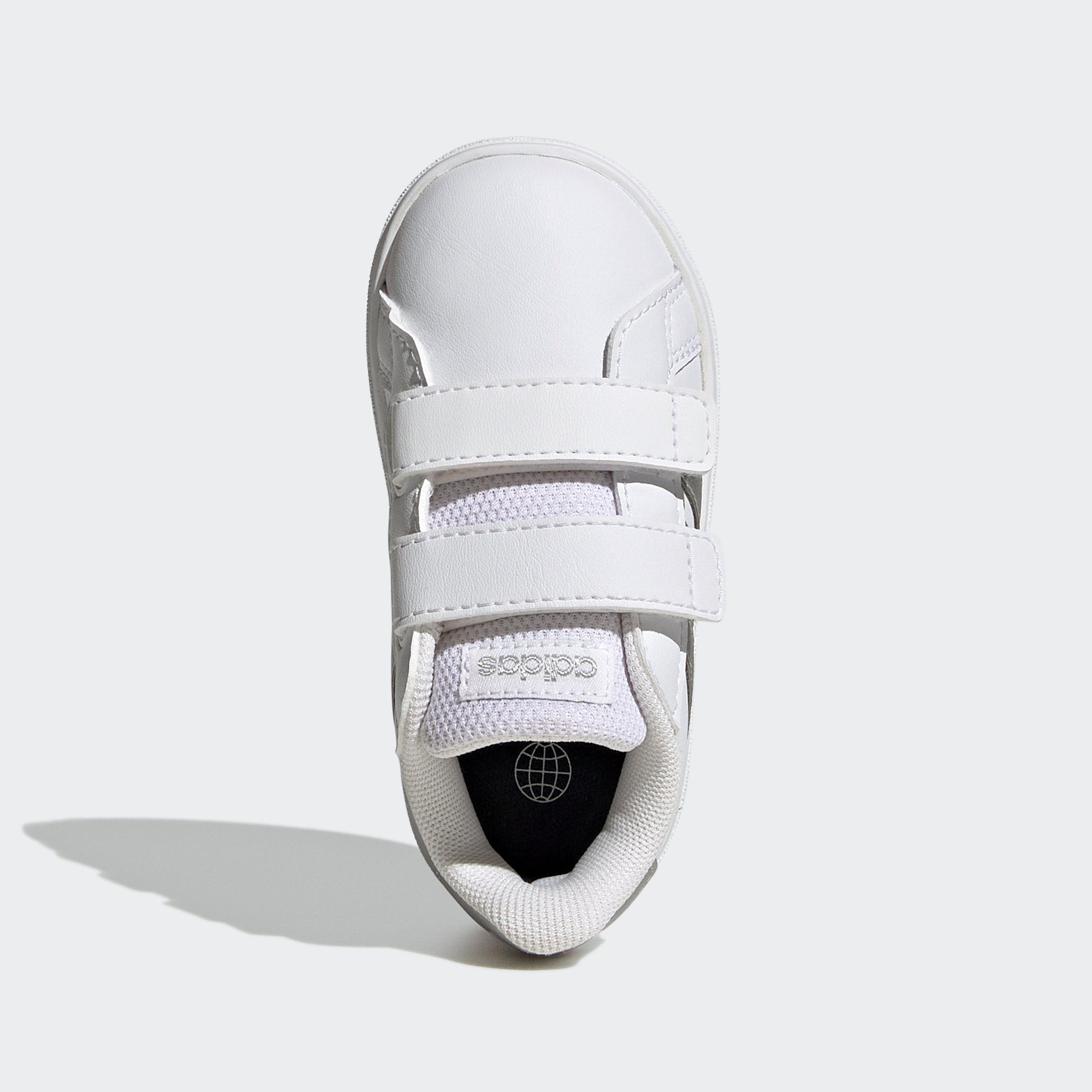 adidas Sportswear Sneakers GRAND COURT LIFESTYLE HOOK AND LOOP voor kinderen, ontwerp geïnspireerd door de adidas superstar
