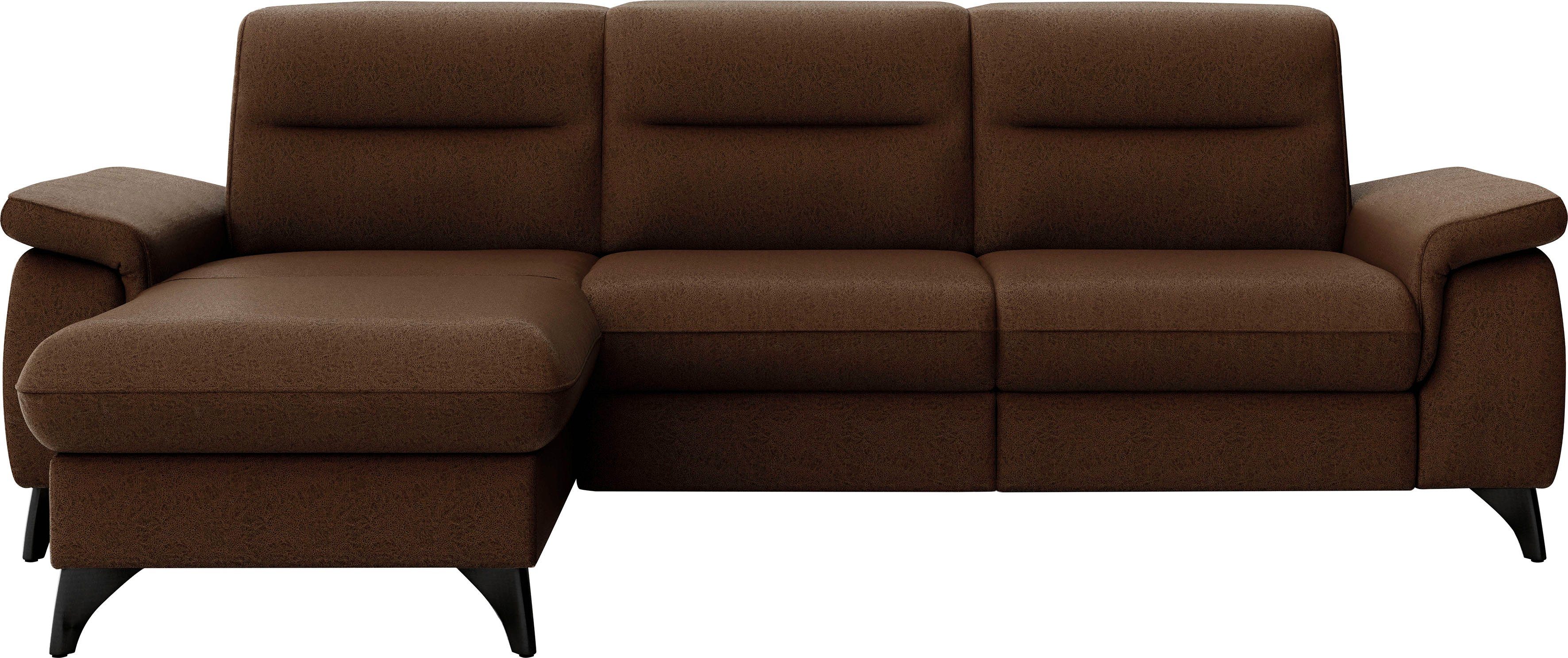 sit&more Hoekbank Astoria L-vorm naar keuze met motorische relaxfunctie
