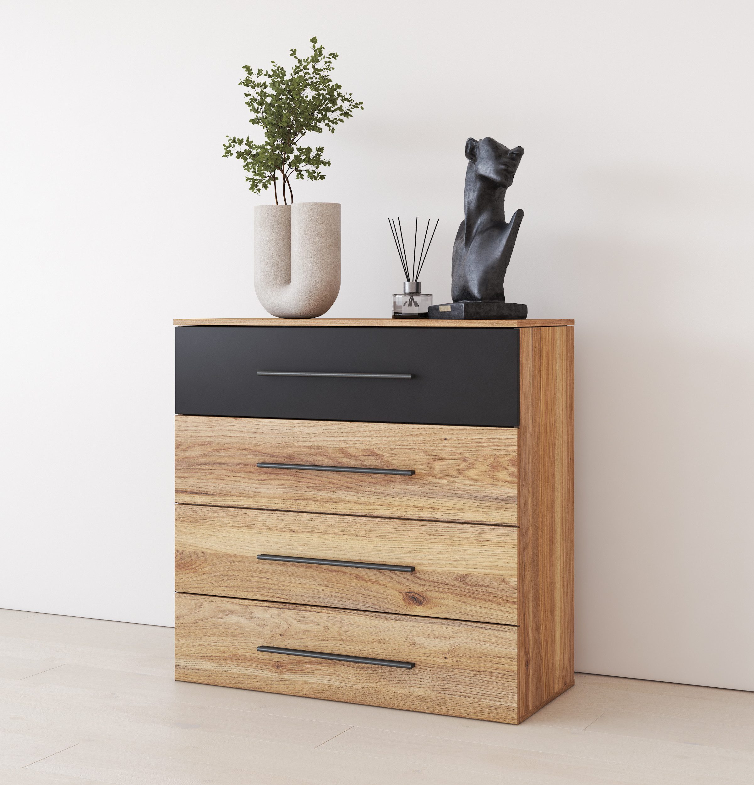 INOSIGN Kast Faweza, Breedte 91 cm, Ladekast, Sideboard met lades dressoirs beige