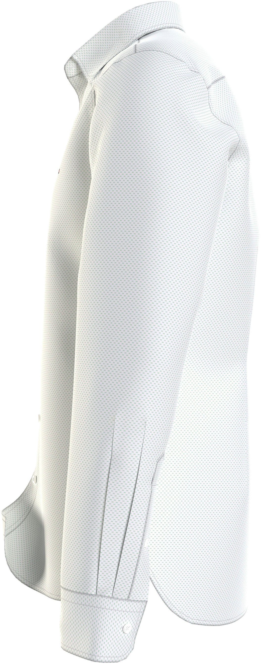 Tommy Hilfiger Overhemd met lange mouwen FLEX MINI PRINT SF SHIRT
