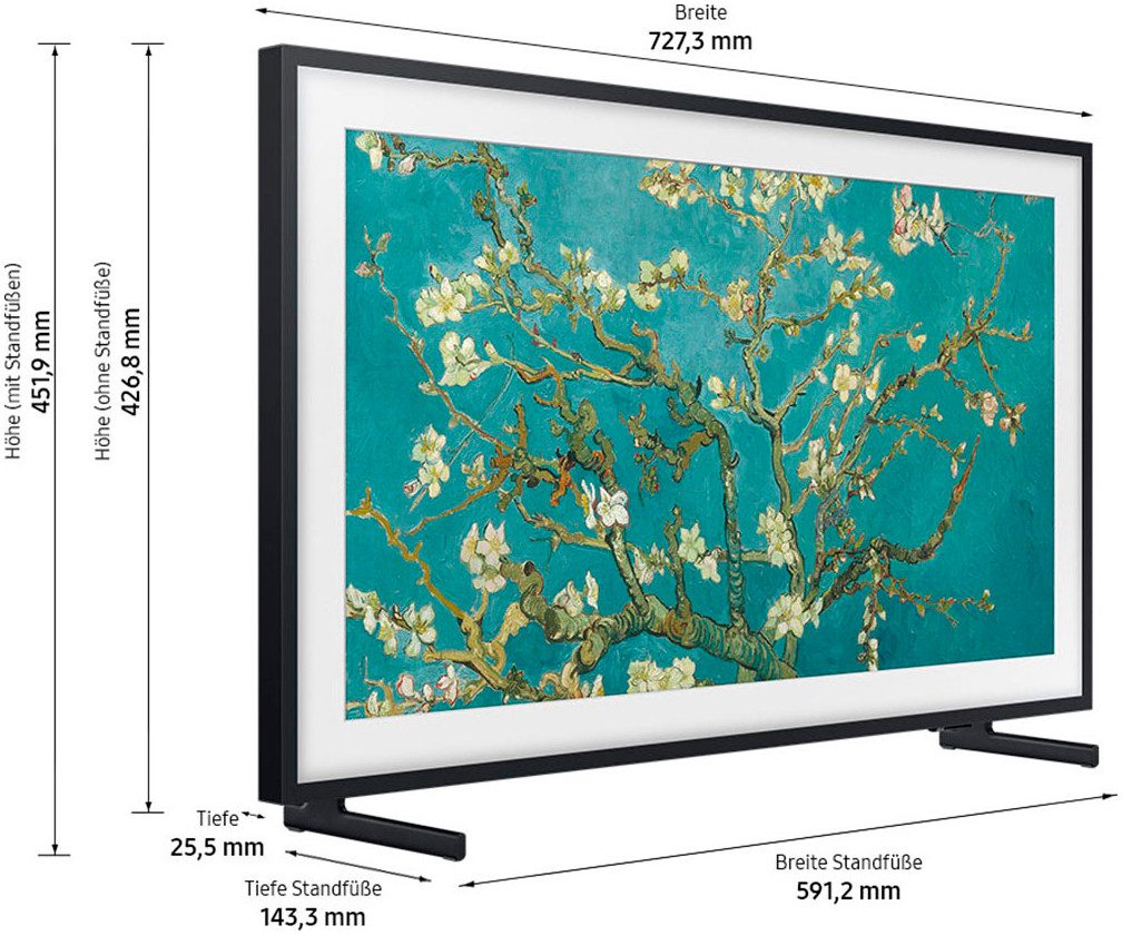 Samsung Led-TV GQ32LS03CBU, 80 cm / 32", Full HD, Smart TV, Mat display, Verwisselbare frame, Art Mode