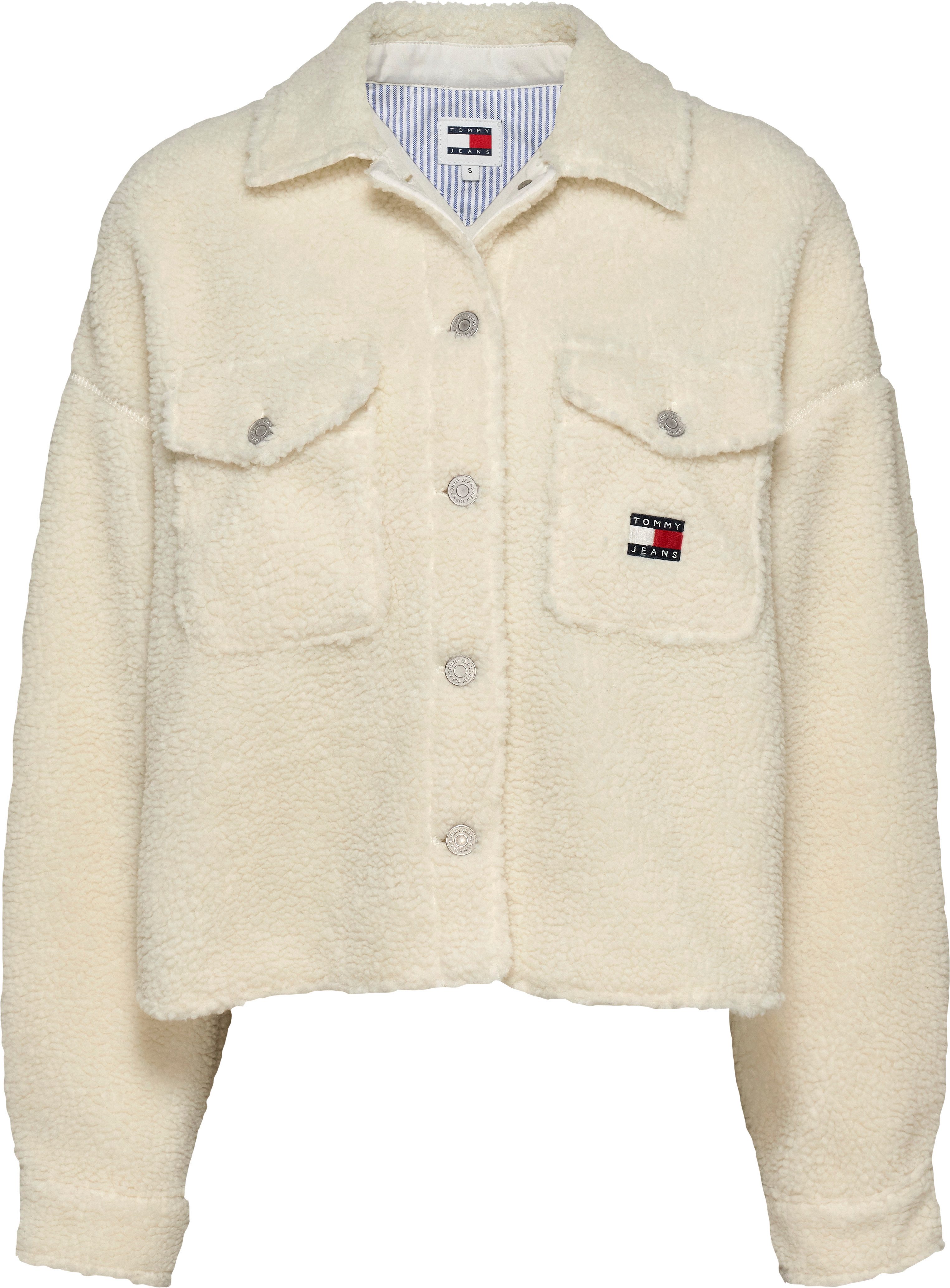 TOMMY JEANS Outdoorblouse TJW TEDDY BADGE OVERSHIRT EXT