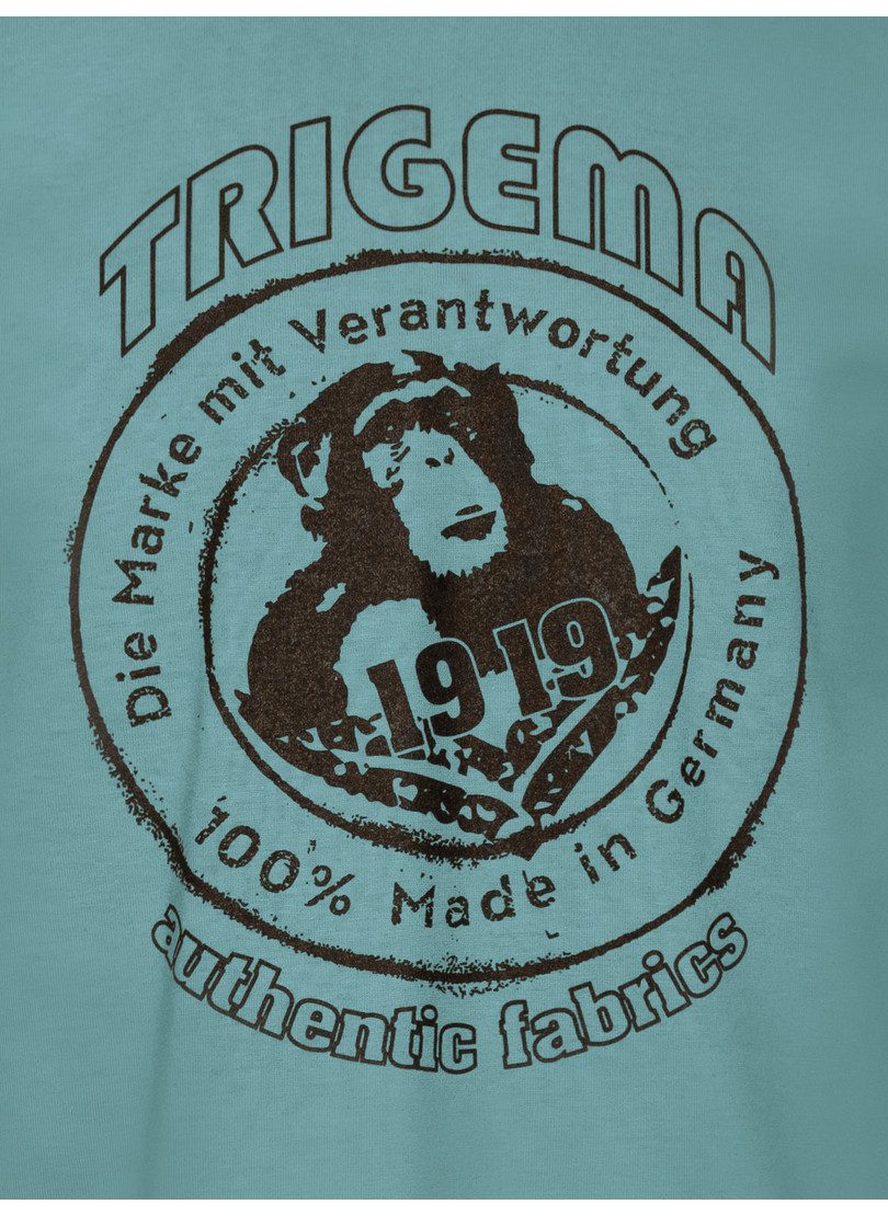 Trigema T-shirt TRIGEMA T-shirt met groot printmotief "TRIGEMA 1919" (1-delig)
