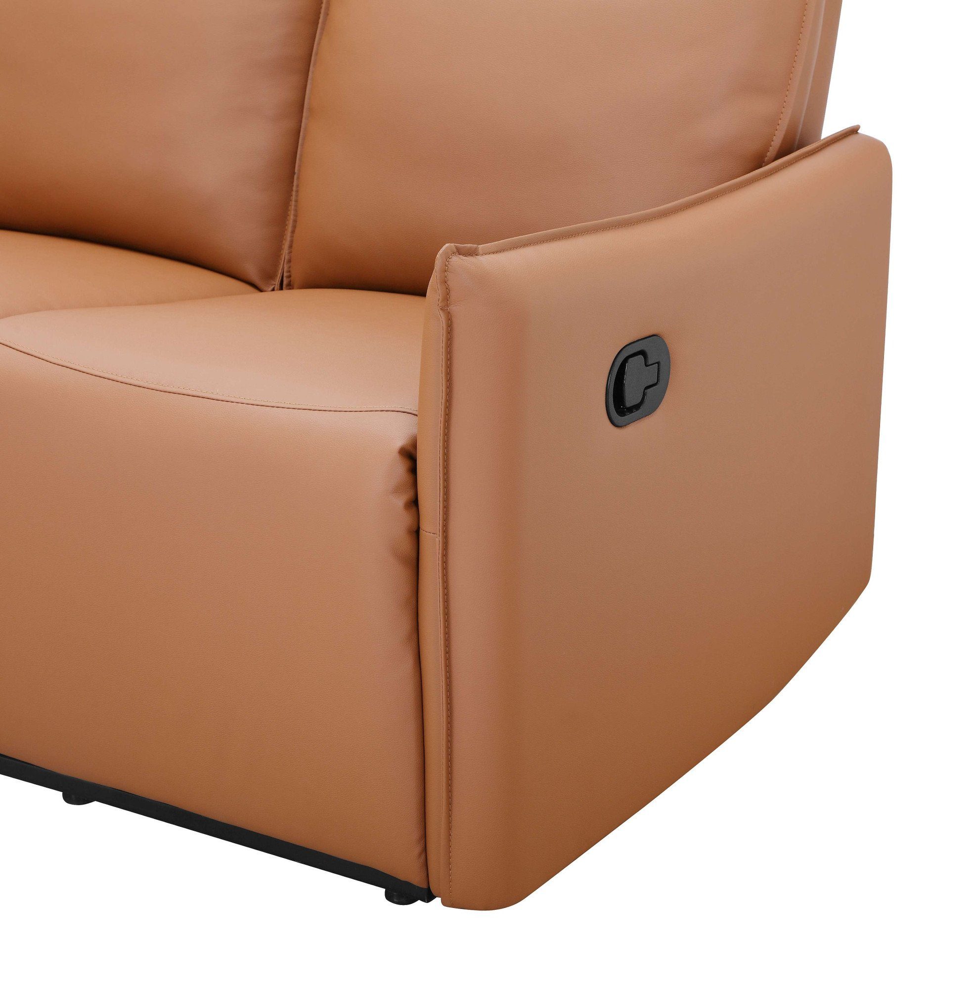 Dorel Home 3-zitsbank Lugo, bioscoopbank met relaxfunctie in kunstleer en geweven stof