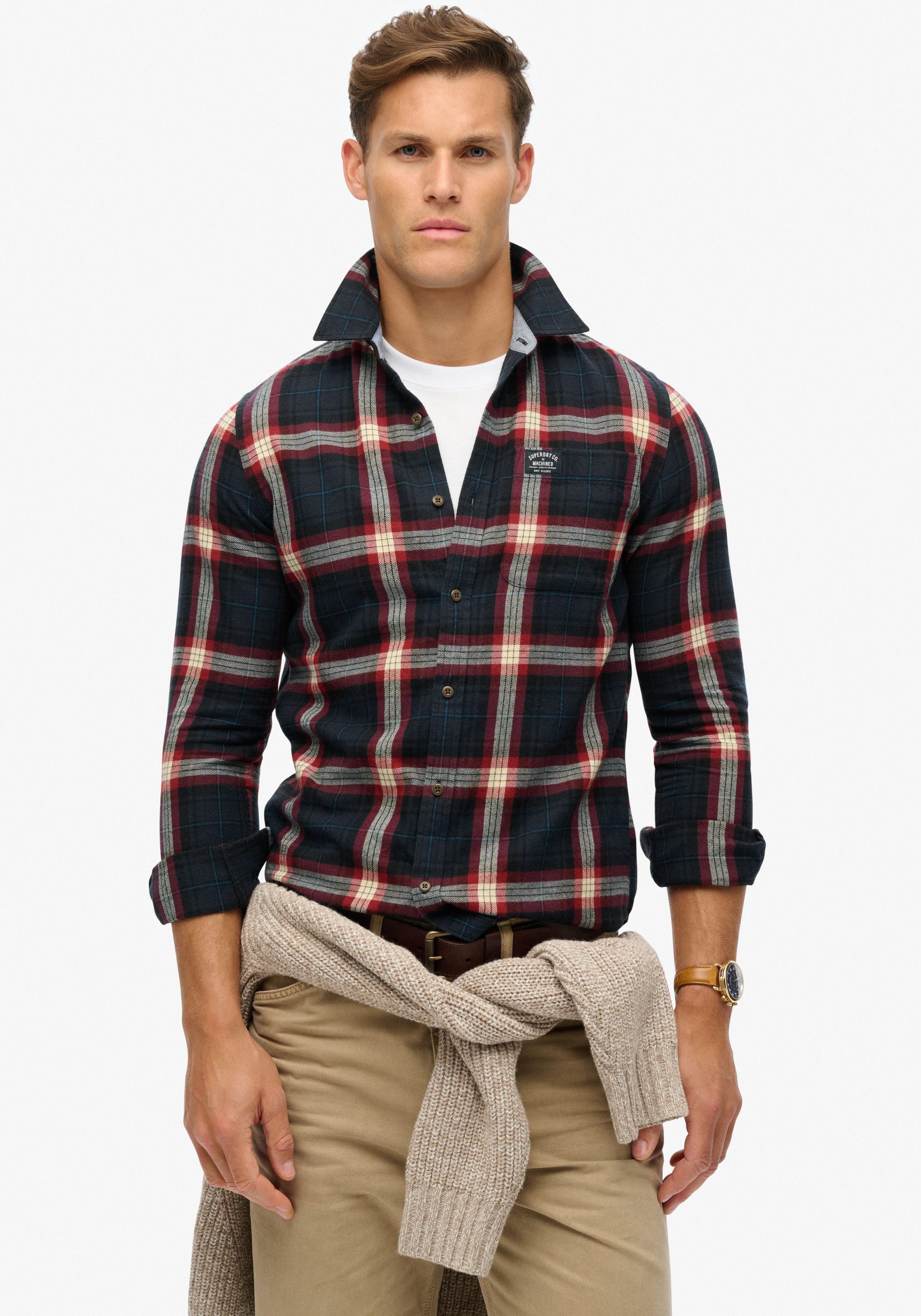 Superdry Overhemd met lange mouwen Organic Cotton Lumberjack Check Shirt
