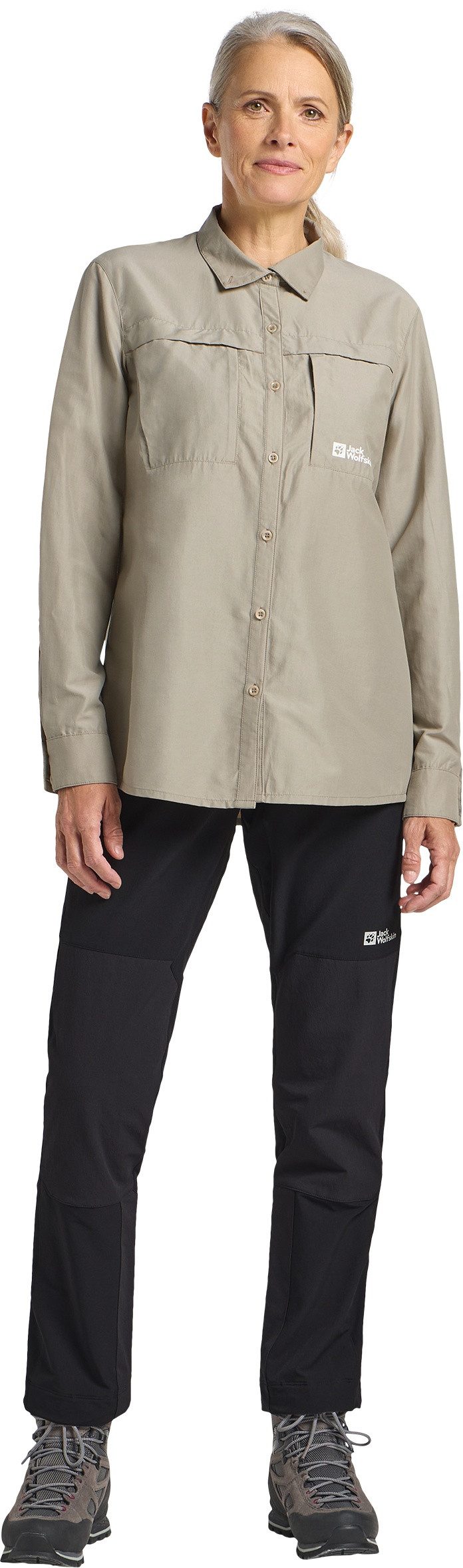 Jack Wolfskin Blouse met lange mouwen BARRIER LS SHIRT W