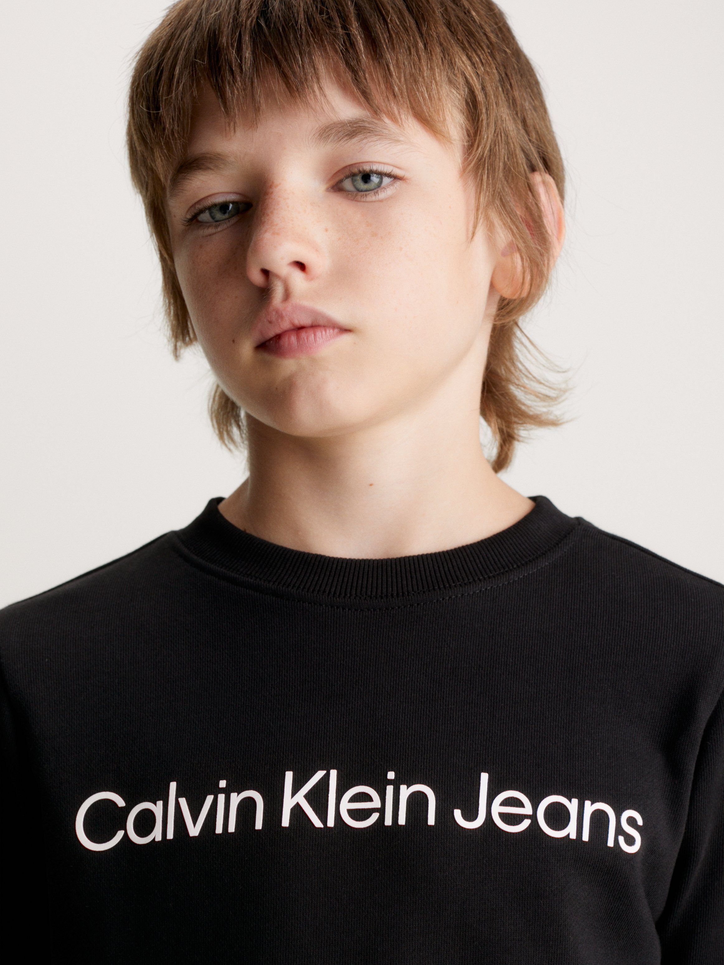 Calvin Klein Sweatshirt INST. LOGO REGULAR CN voor kinderen tot 16 jaar