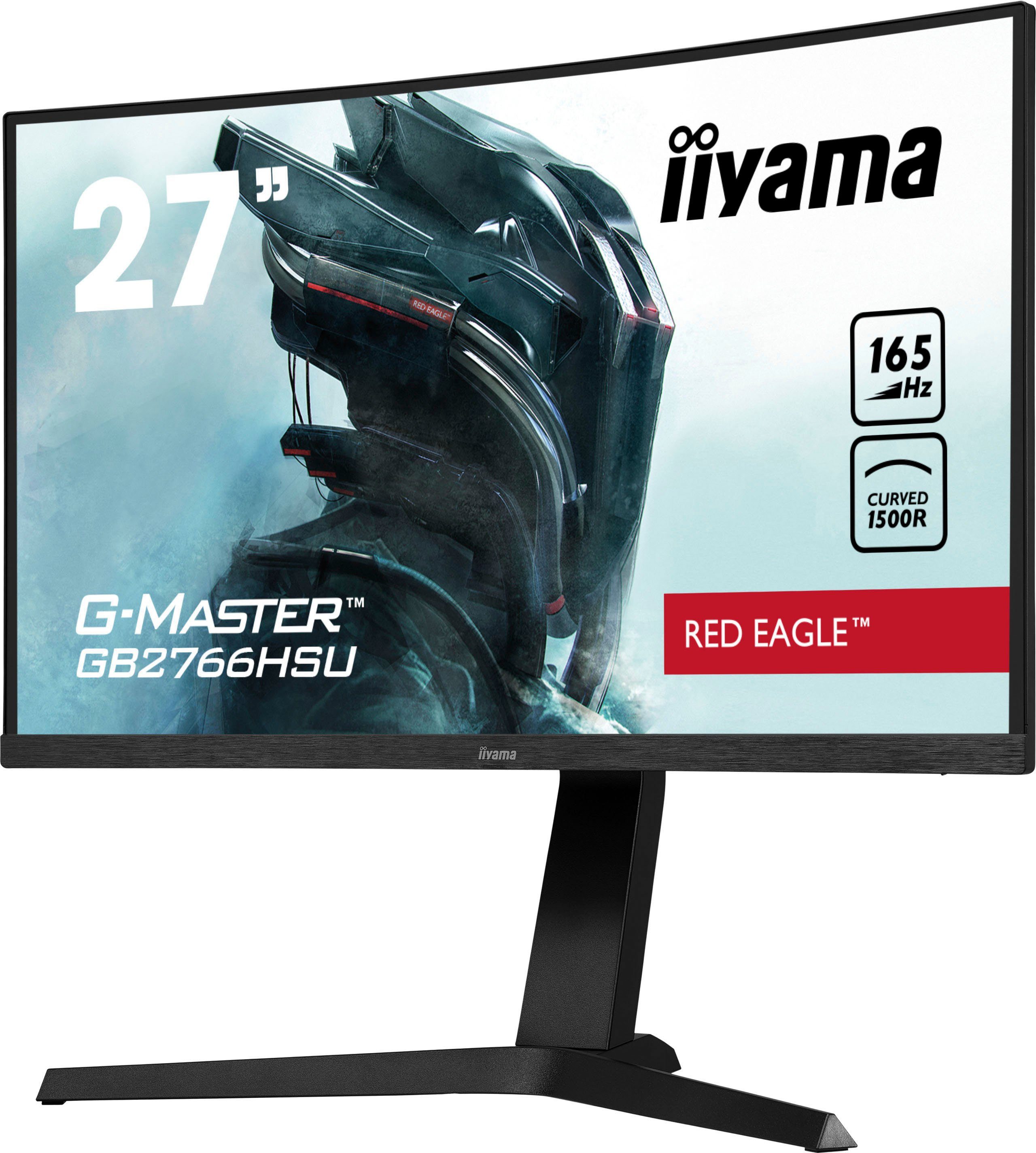 Iiyama Curved-gaming-monitor G-MASTER GB2766HSU-B1, 68,5 cm / 27", Full HD