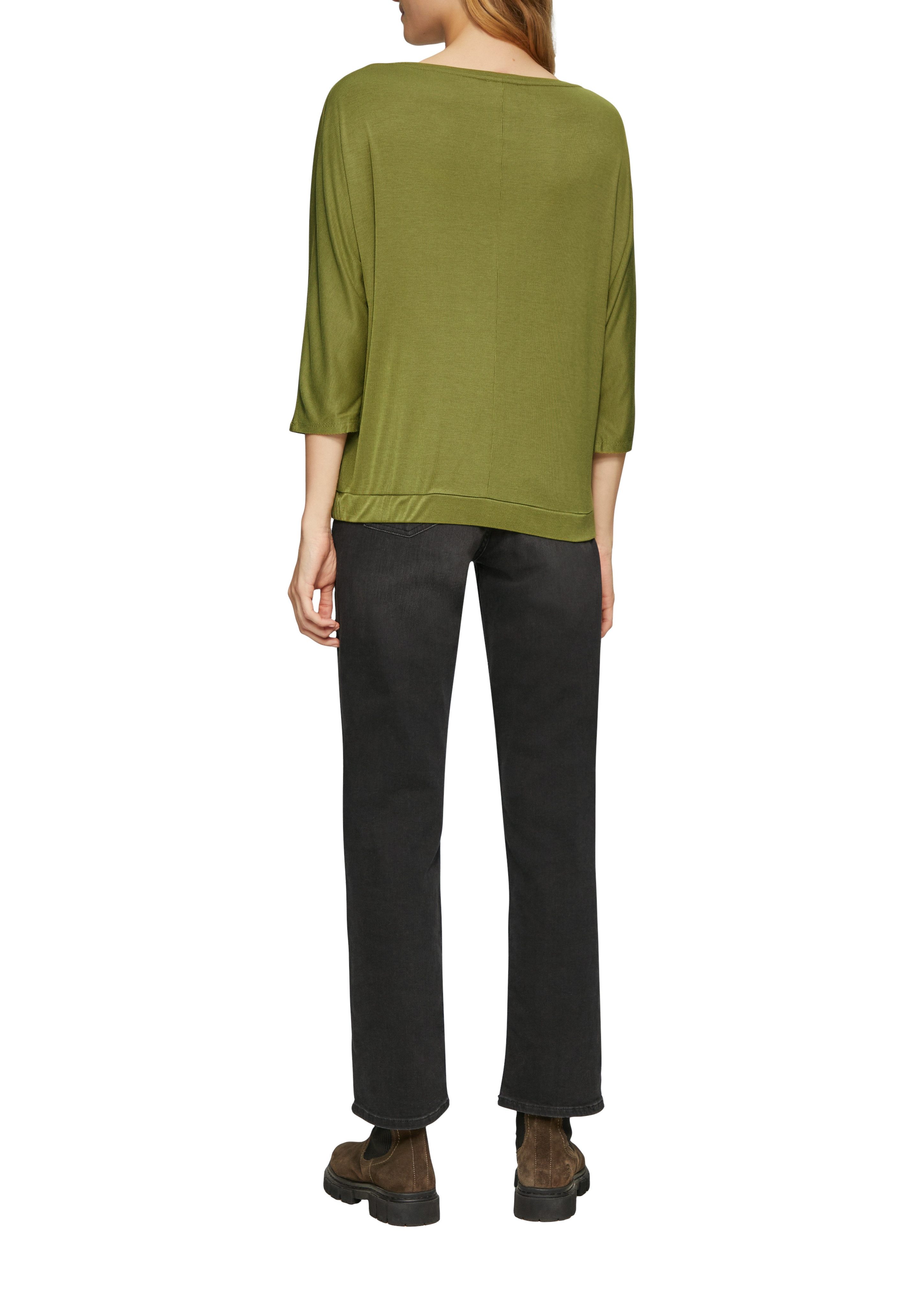 s.Oliver Shirt met 3/4 mouwen met ronde hals