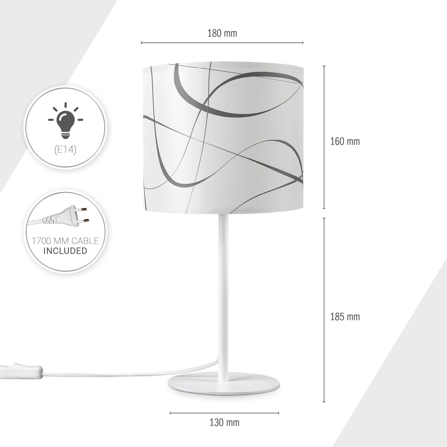 Paco Home Tafellamp Luca Tribal Retro nachtlamp met patroon E14 voor slaapkamer modern uni