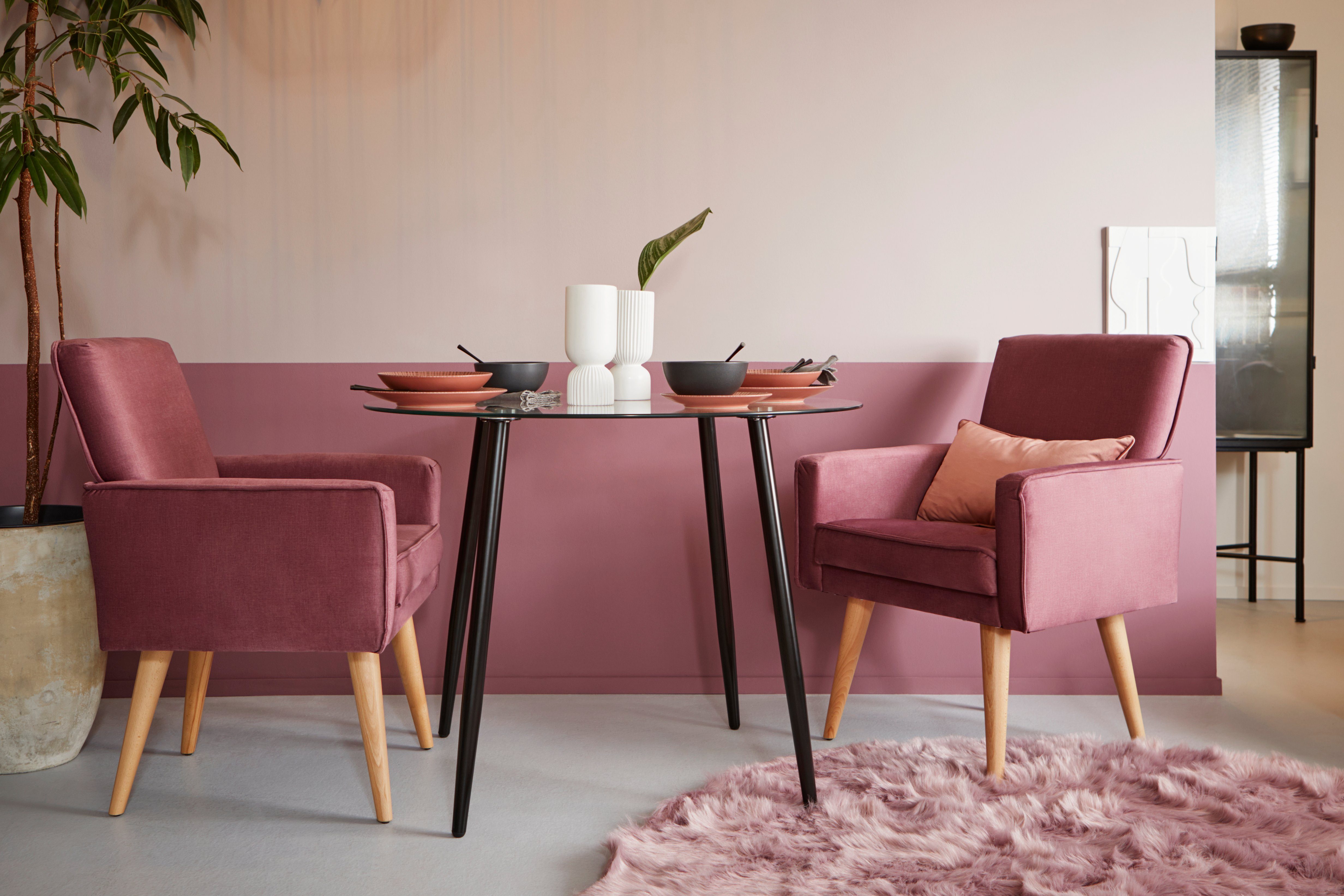 exxpo - sofa fashion Fauteuil Lungo, loungestoel met moderne biesstiksels, comfortabel en elegant