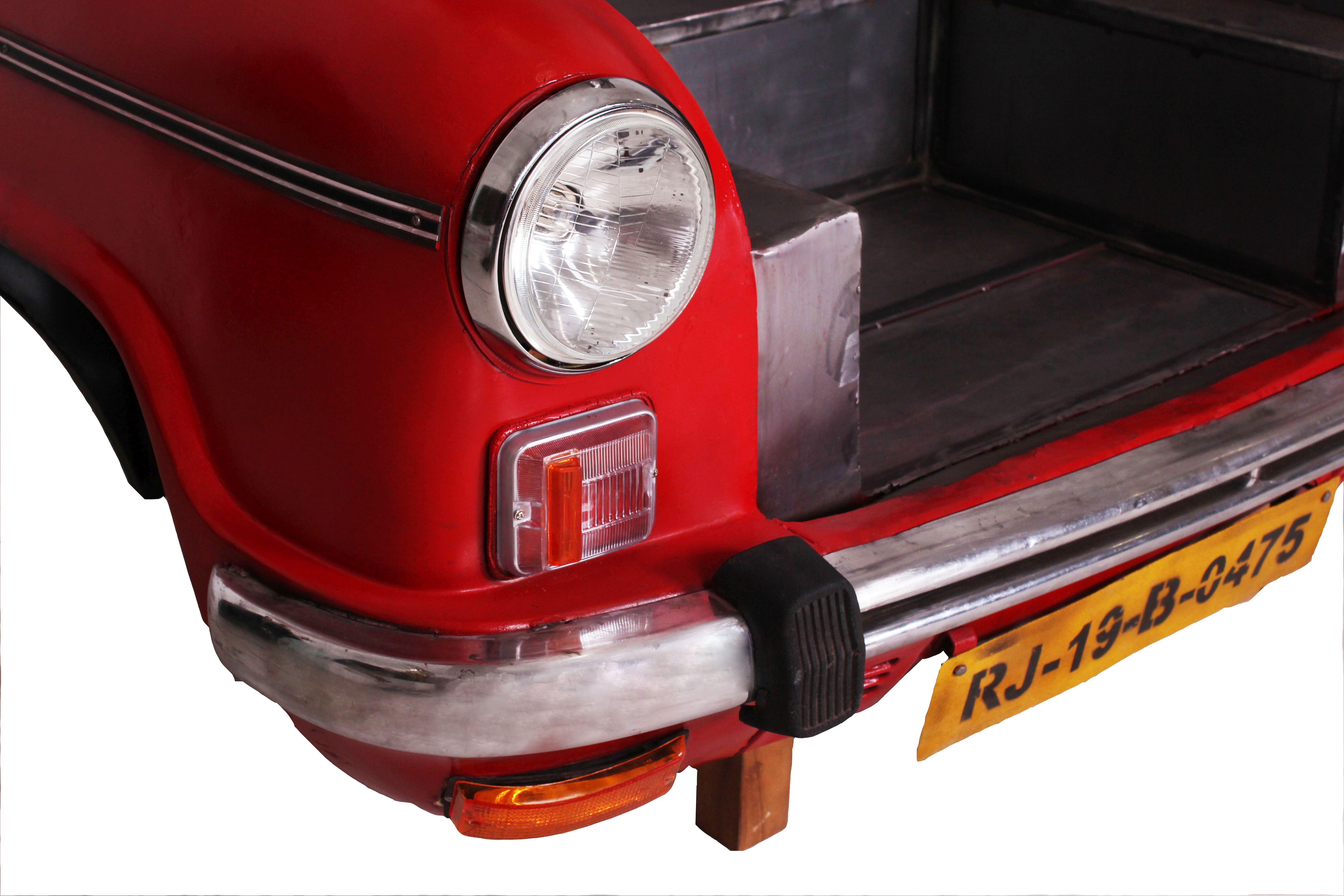 SIT Meubelpaneel Gerecycleerde auto-voorkant, binnen met een roestvrijstalen gasgrill (2 stuks)
