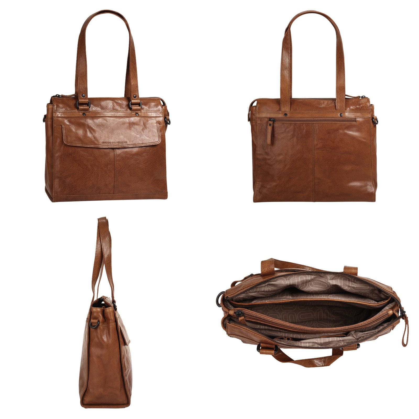 Spikes & Sparrow Shopper echt leder