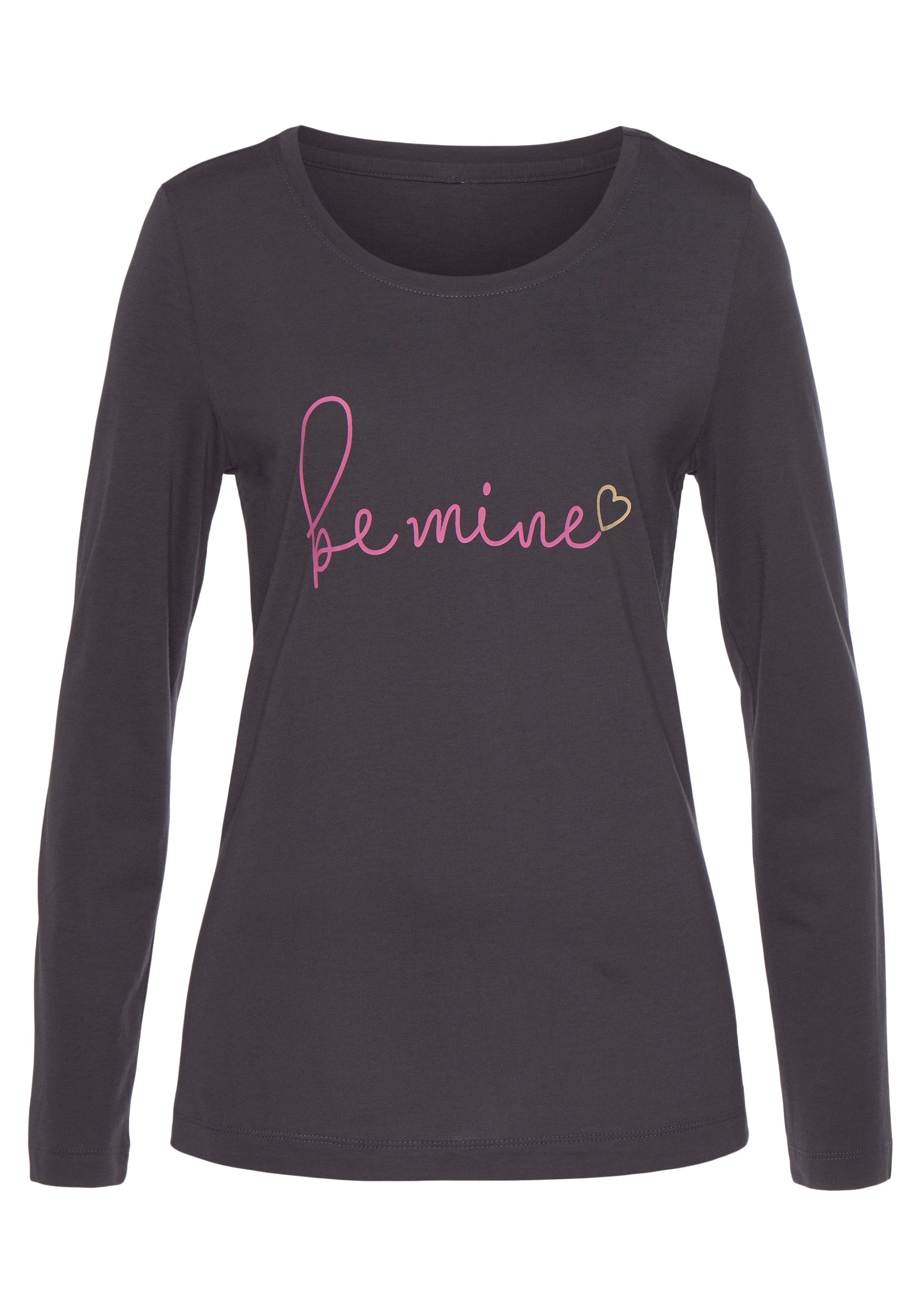 Vivance Dreams Pyjama met hartjesprint (set, 2-delig)