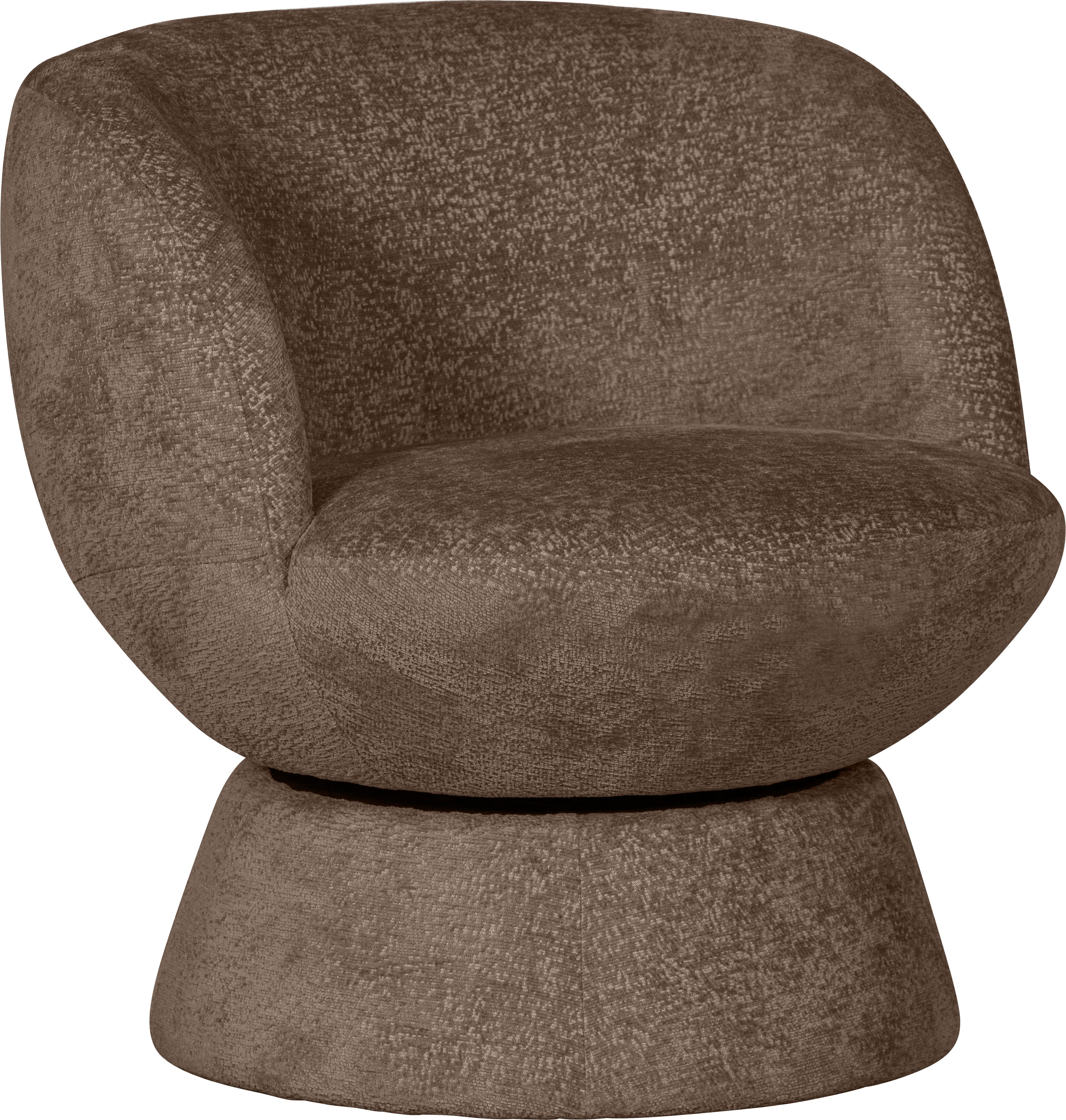 BePureHome Draaifauteuil Shuffle Polyester Zwart 72x73x71