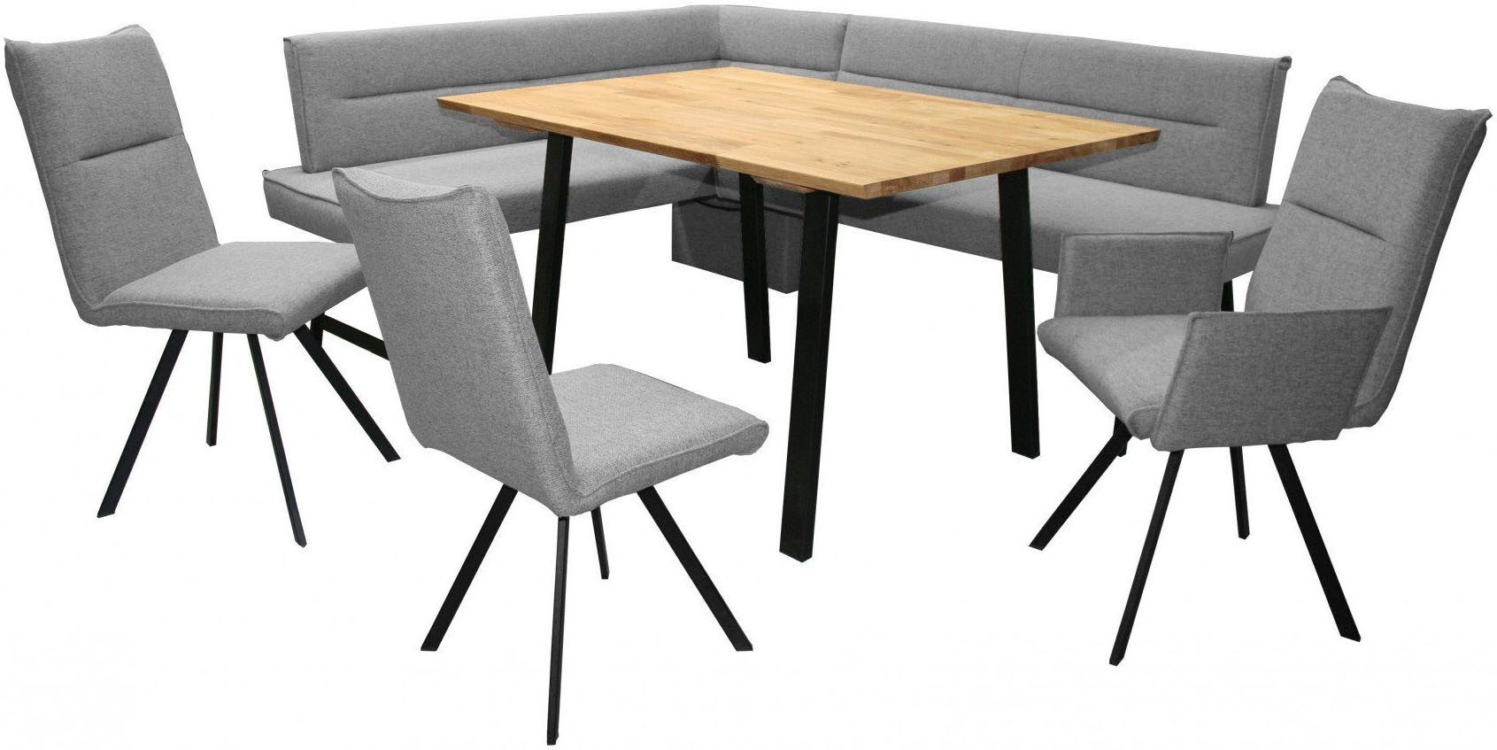 Home affaire Stoel met 4 poten Sava Metalen frame (set, 2 stuks)