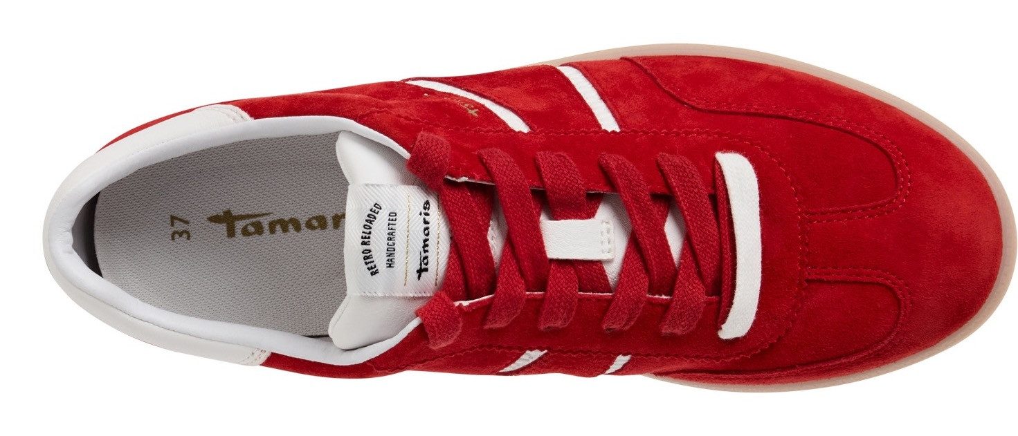 Tamaris Plateausneakers , vrijetijdsschoen, halfschoen, veterschoen met gepolsterde schacht