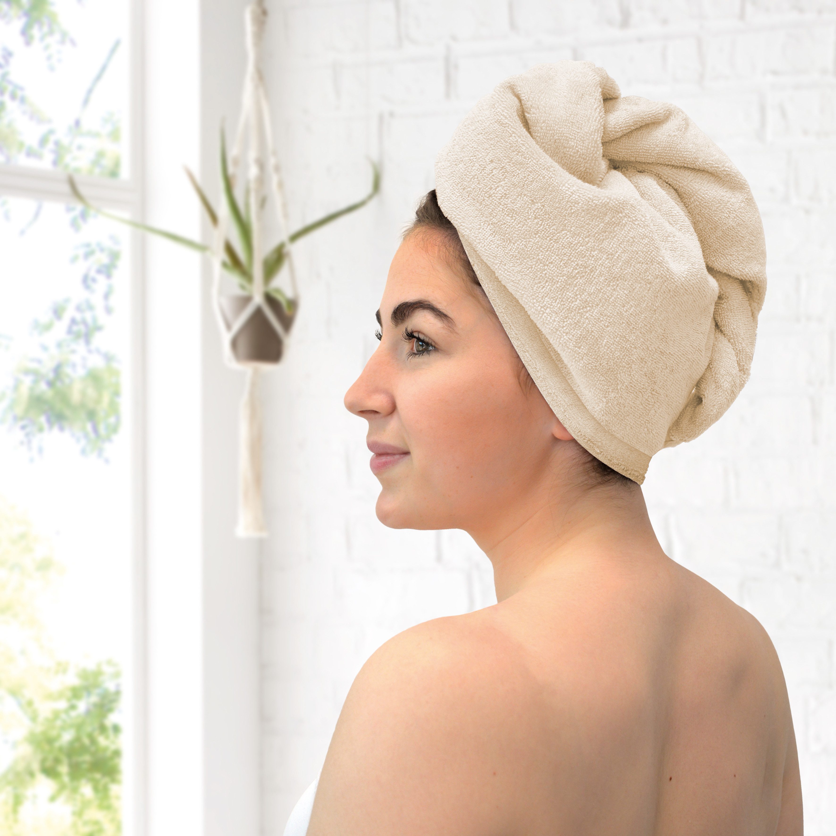 Dyckhoff Tulband-handdoek Opal turban-handdoek (set, 2 stuks)