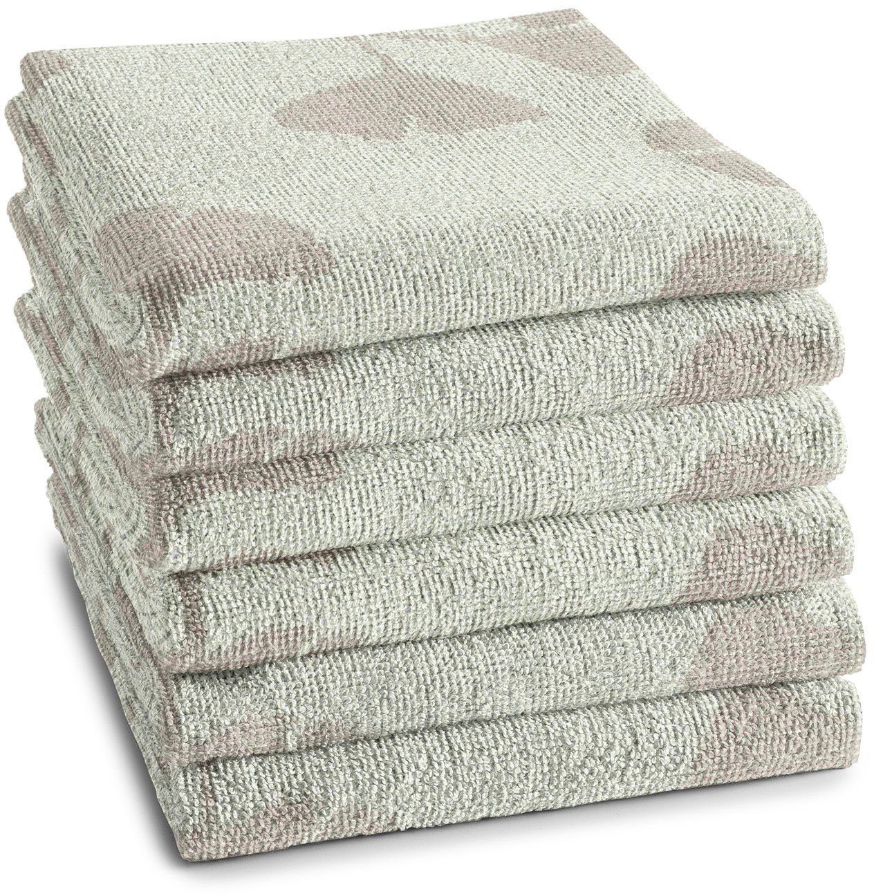 DDDDD Theedoek Kenchi Keukenhanddoek van zachte frotté, 50 x 55 cm (set, 6-delig)