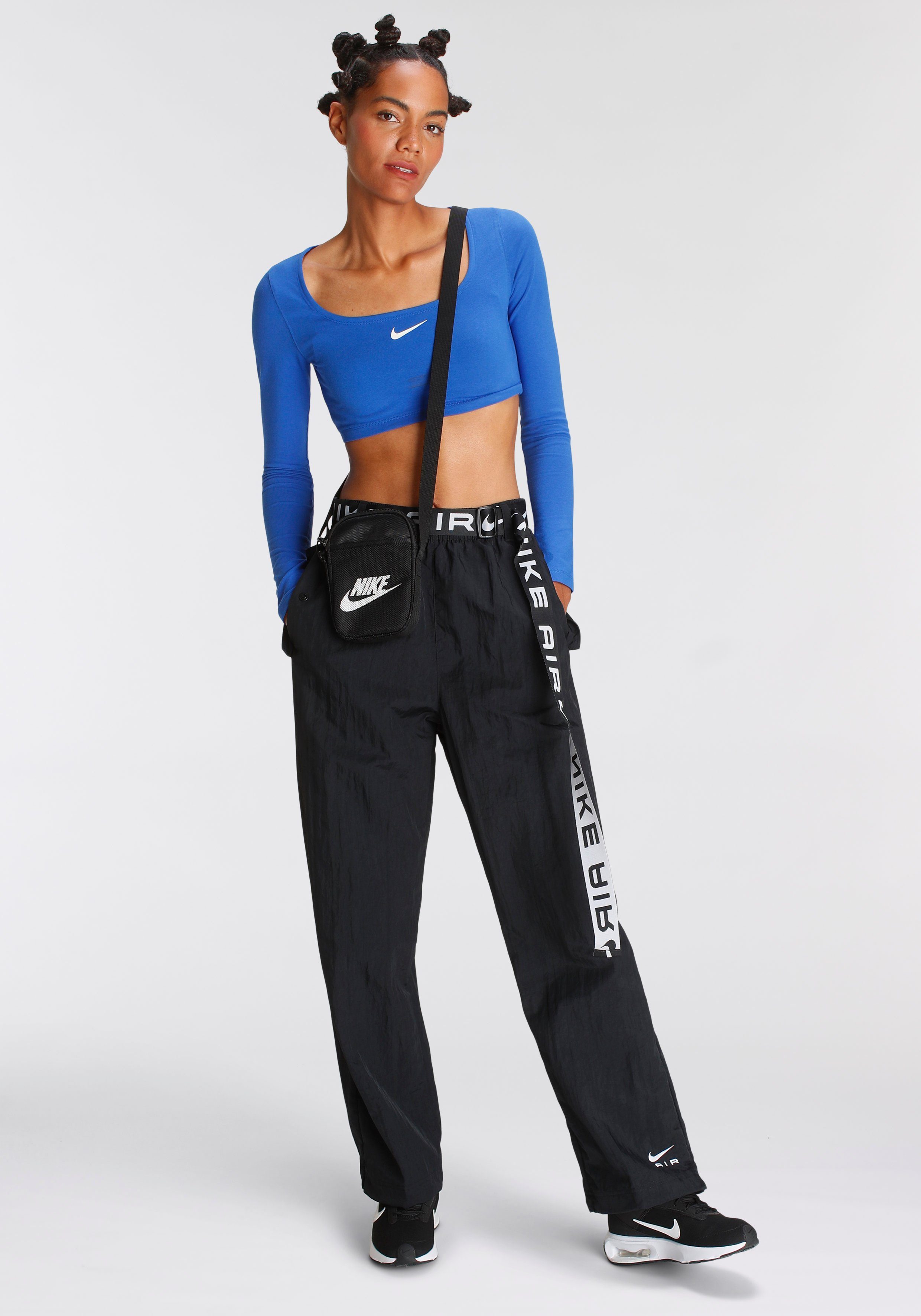 Nike Sportswear Shirt met lange mouwen W NSW LS CROP TOP SW