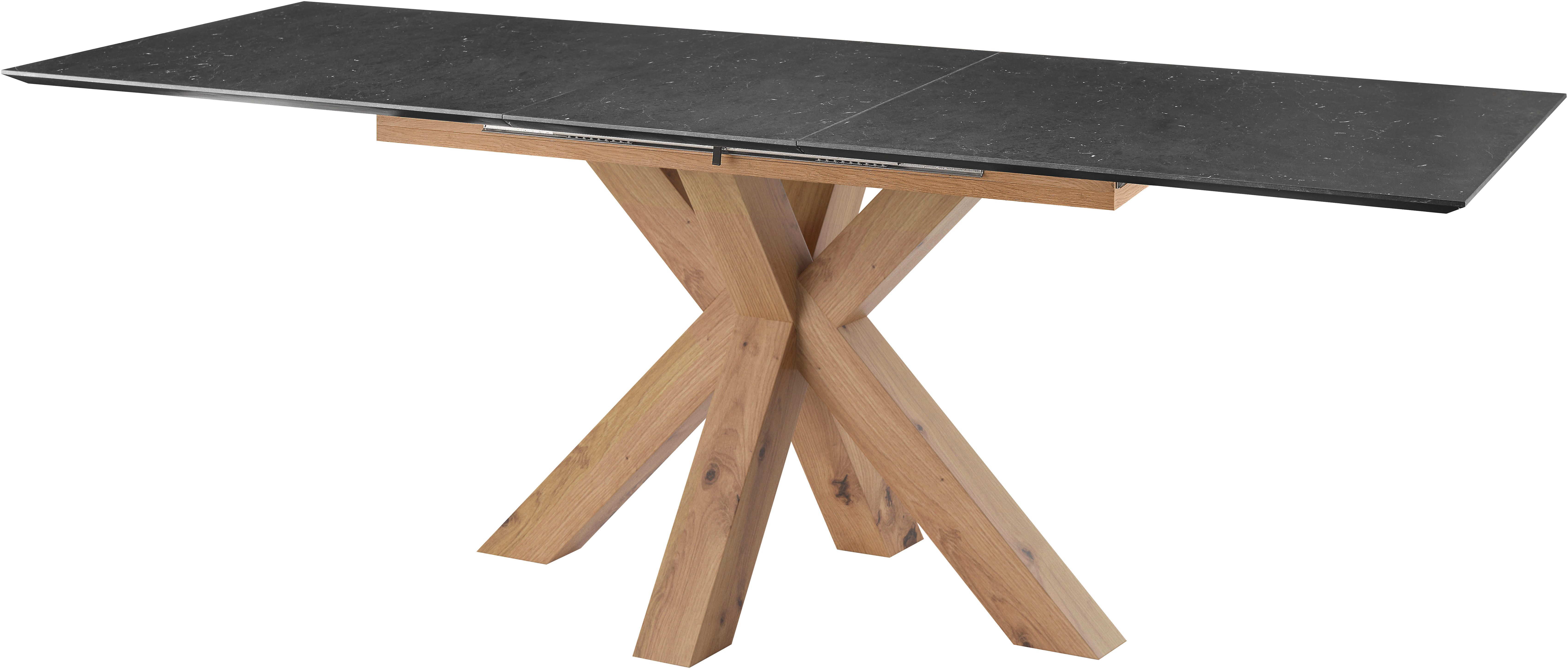 set one by Musterring Eettafel New Atlanta Rechthoekig blad met Zwitserse rand, uitschuifbaar, stervormig onderstel