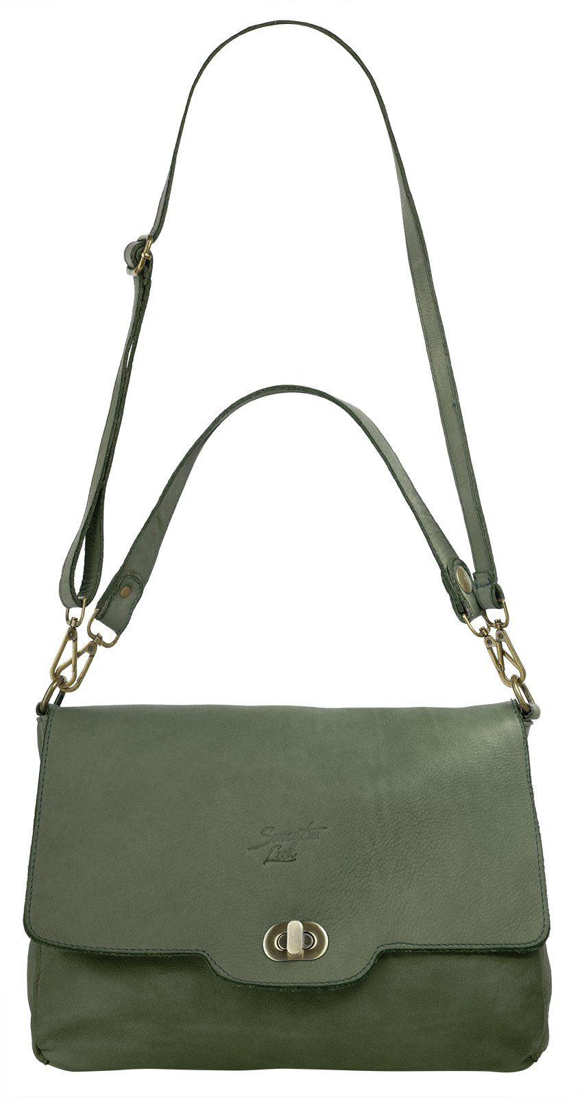 Samantha Look Schoudertas echt leer, made in italy