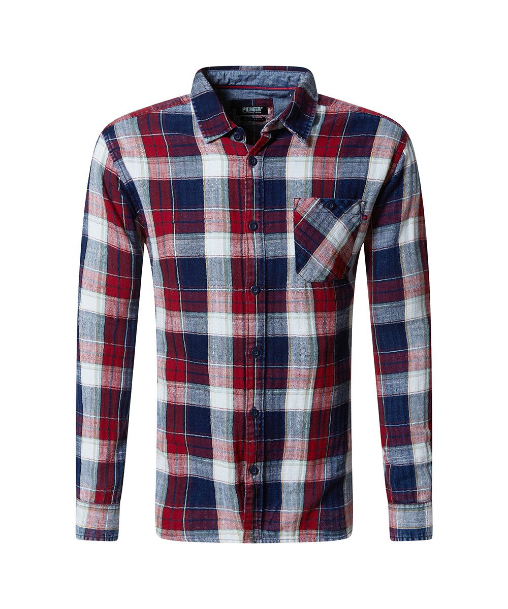 Pioneer Authentic Jeans Overhemd met lange mouwen met geruit patroon
