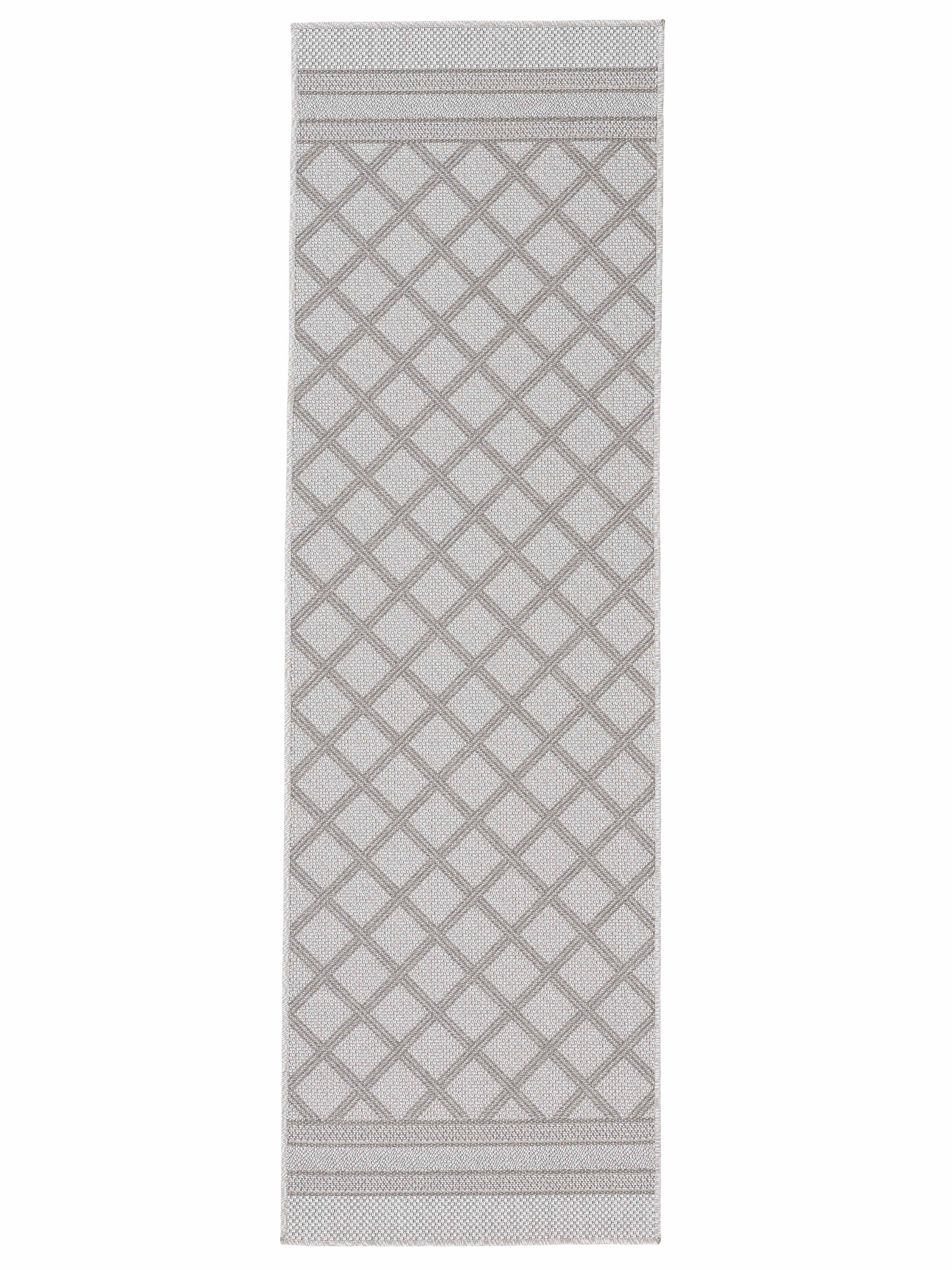 carpetfine Loper Boho 104 robust vlakweefsel, sisal look, uv-bestendig, buitenruimte lopers maat 75 cm x 200 cm x 4 mm beige