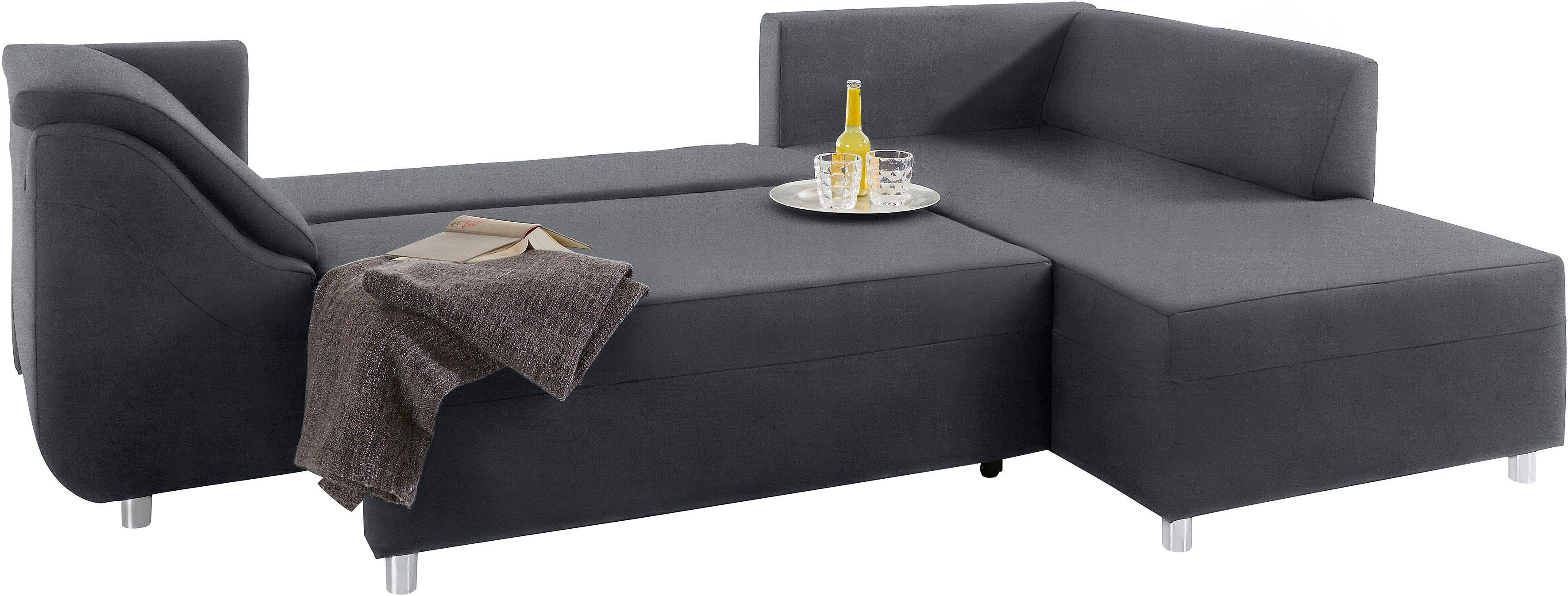 COLLECTION AB Hoekbank Sally L-vorm met en zonder slaapfunctie, inclusief losse rug- en sierkussens