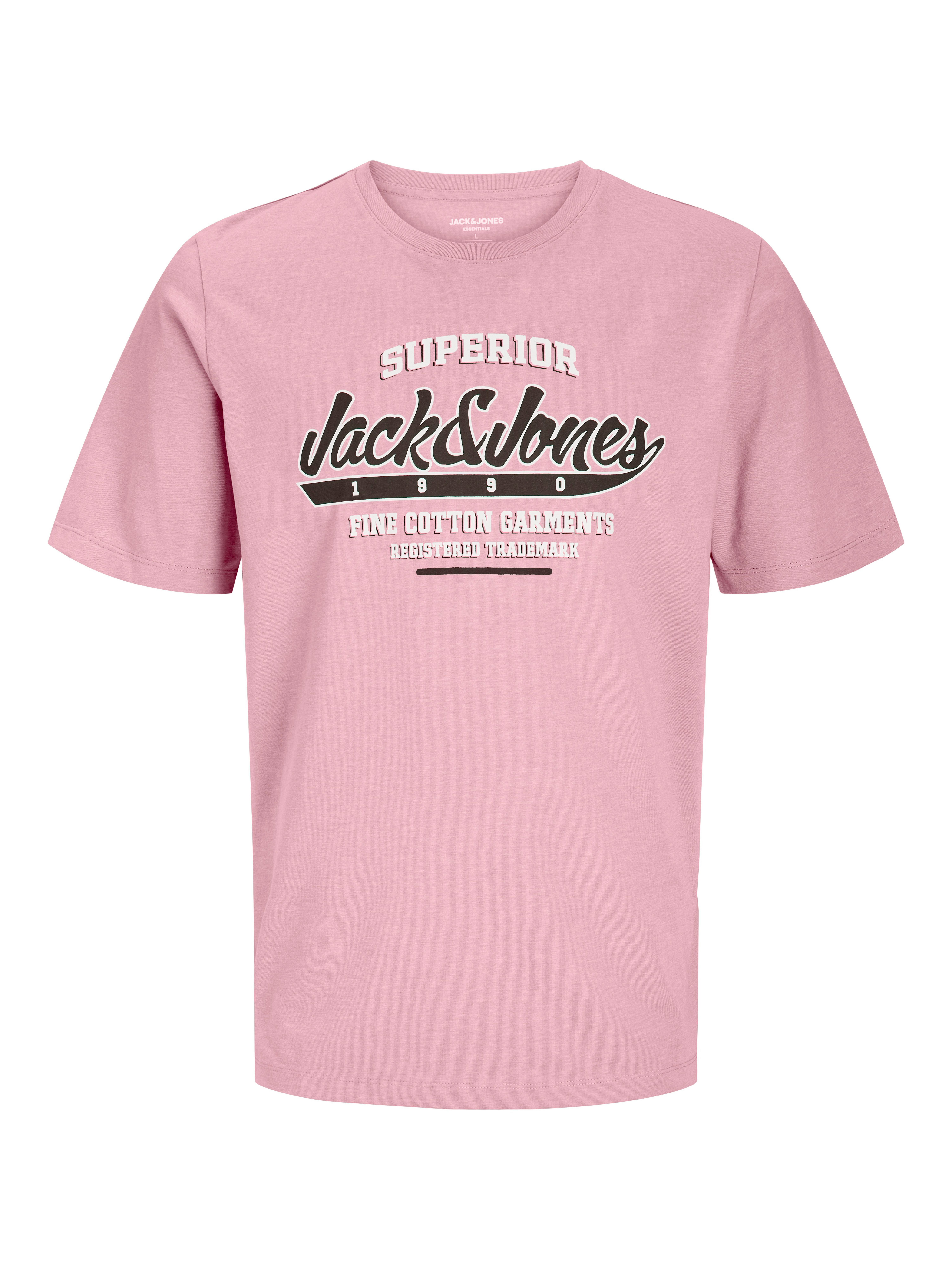 Jack & Jones Shirt met ronde hals JJELOGO TEE SS O-NECK 2 COL SS25 SN